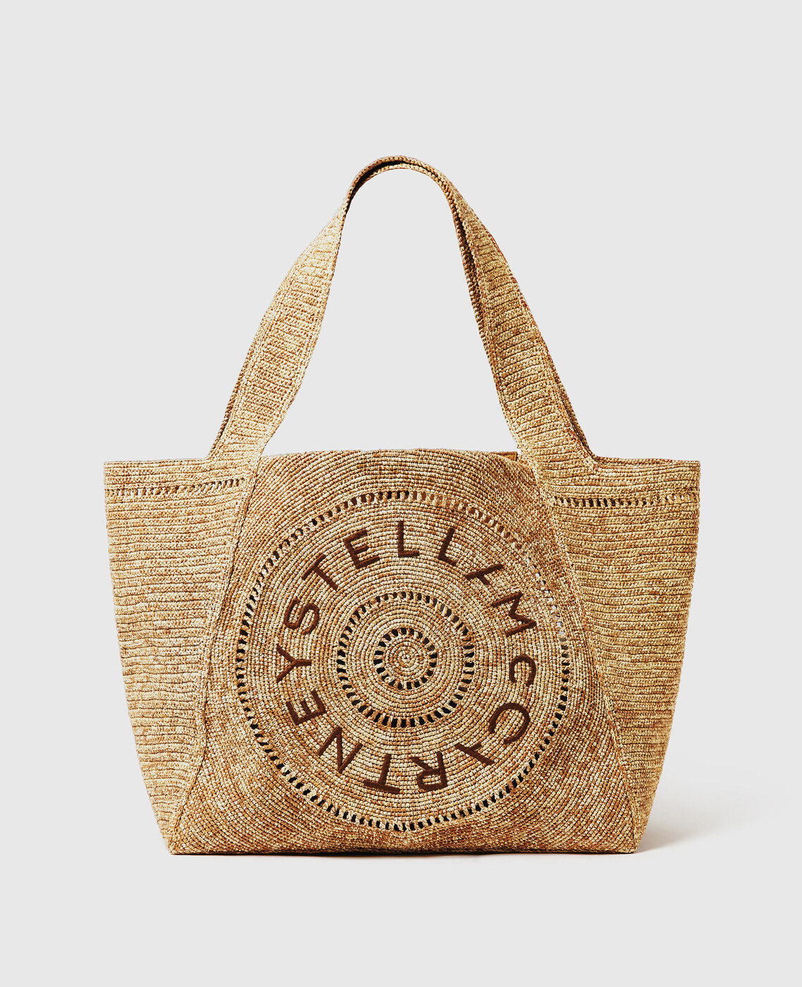 Raffia Logo Tote