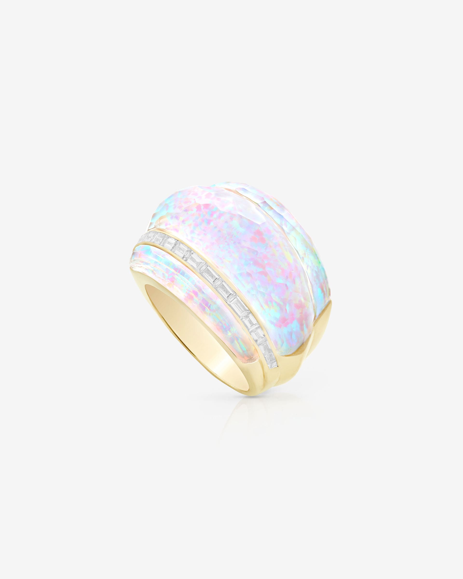 white opalescent close-up