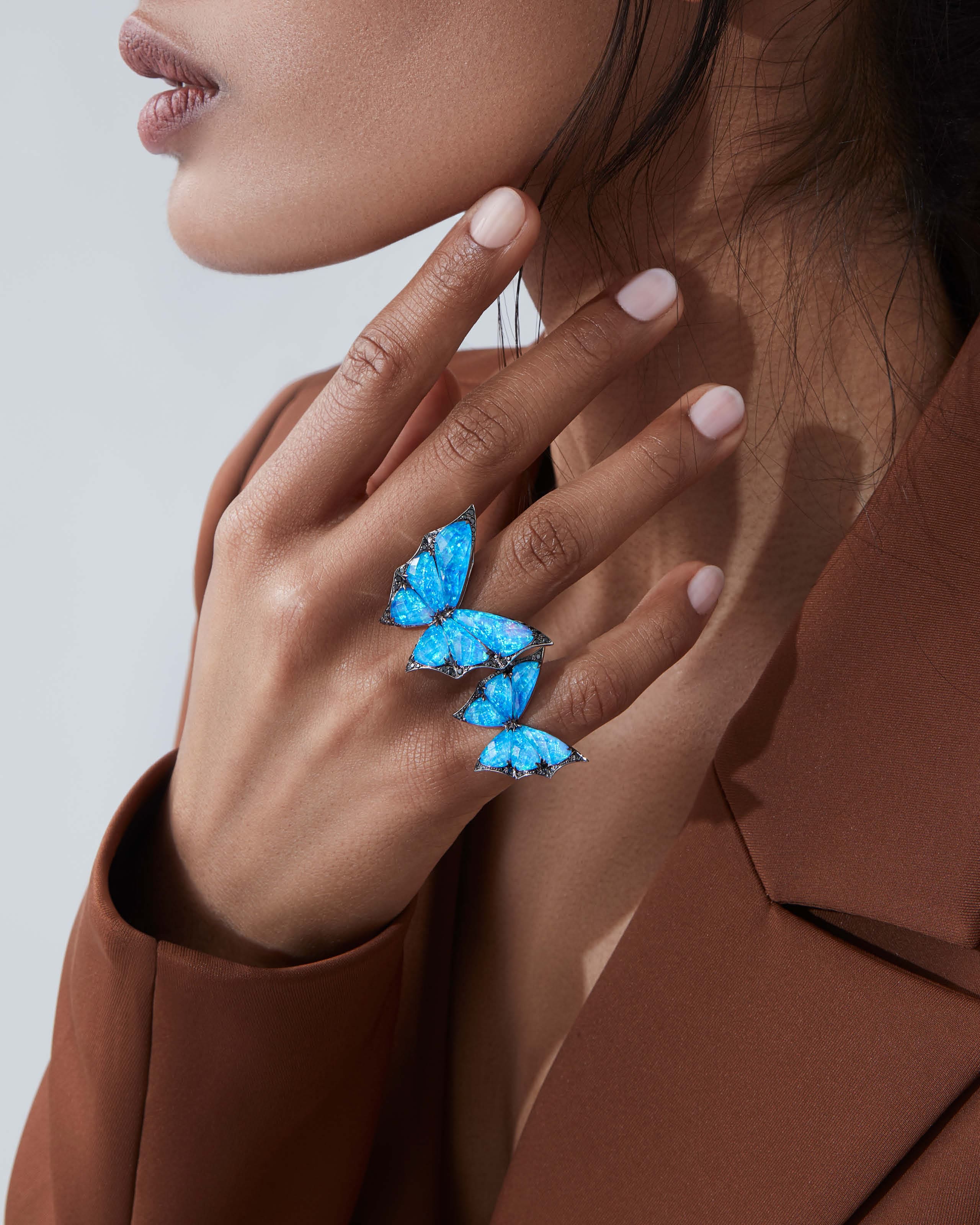 styled with winged jewels