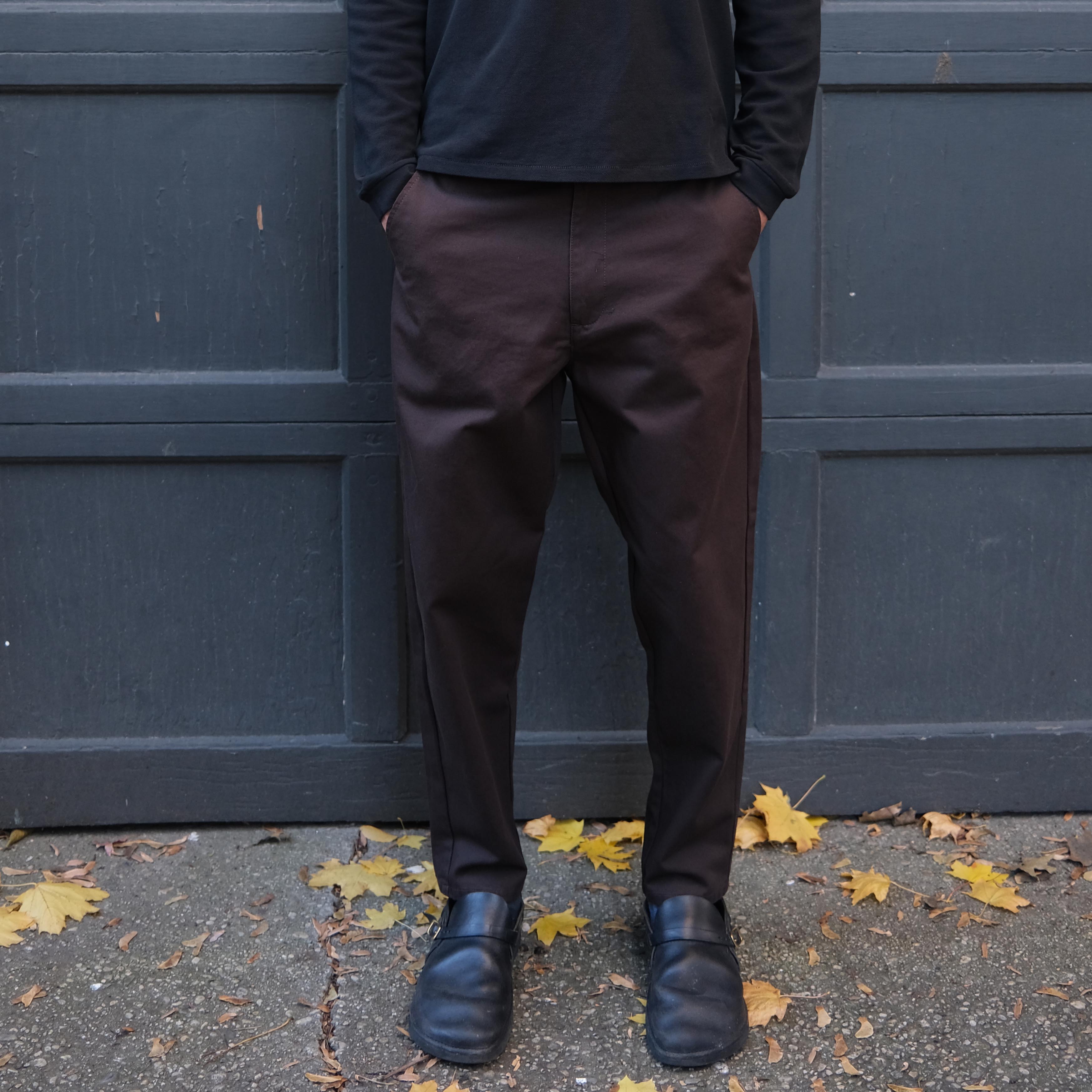 brown twill front