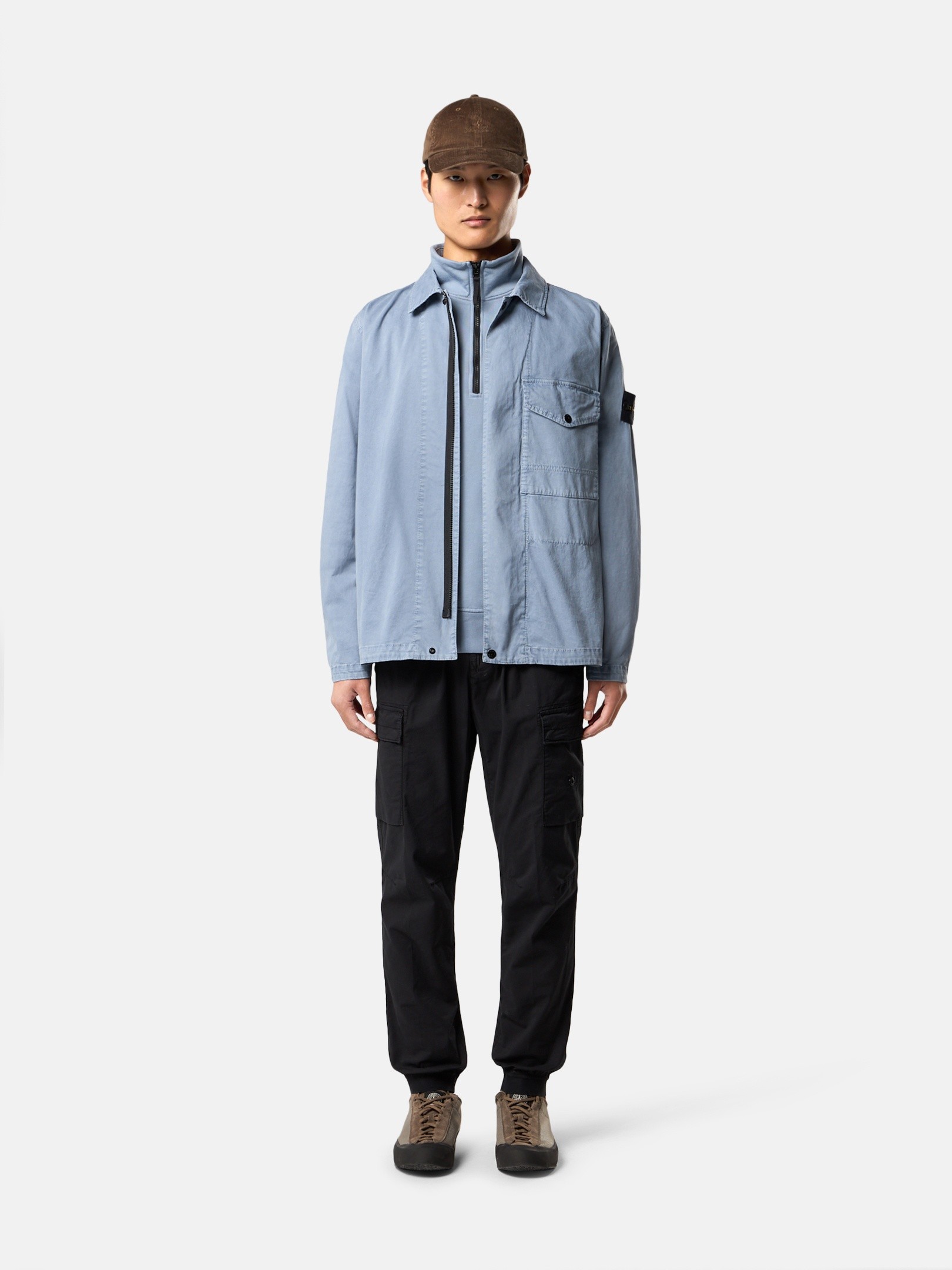Back view — the tapered utility cut