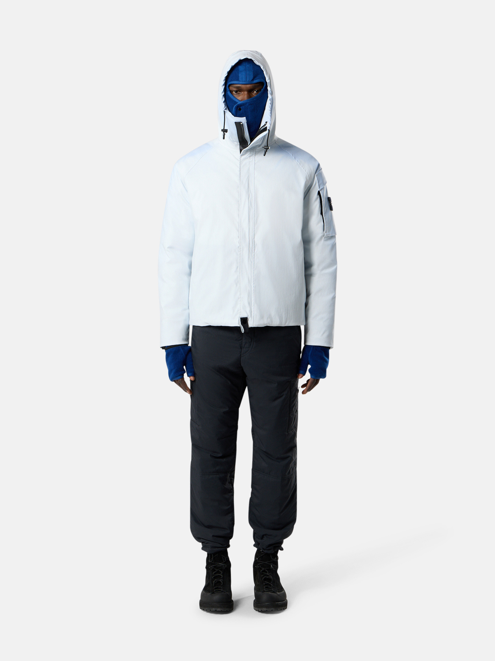 Detail — the hood and drawcord collar