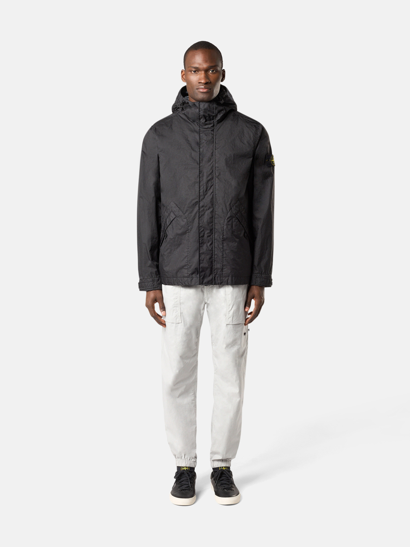 Back view — the technical shell body and hood