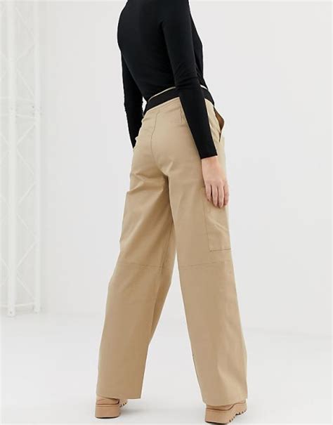 Stradivarius STR military pant in beige | ASOS