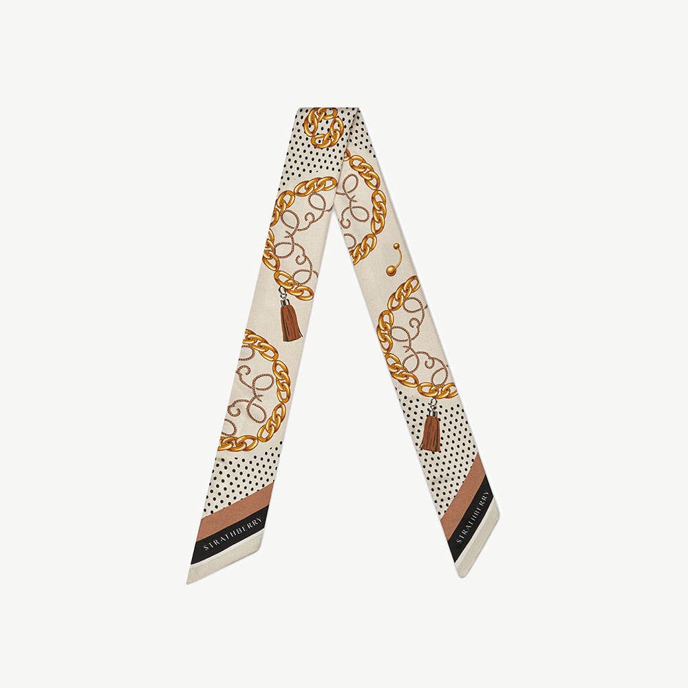 Silk Skinny Scarf