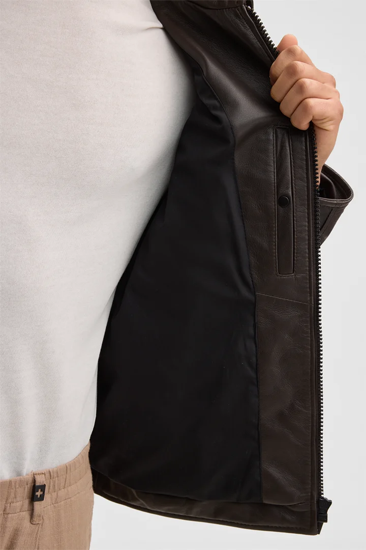 Kellan Leather Jacket view 6