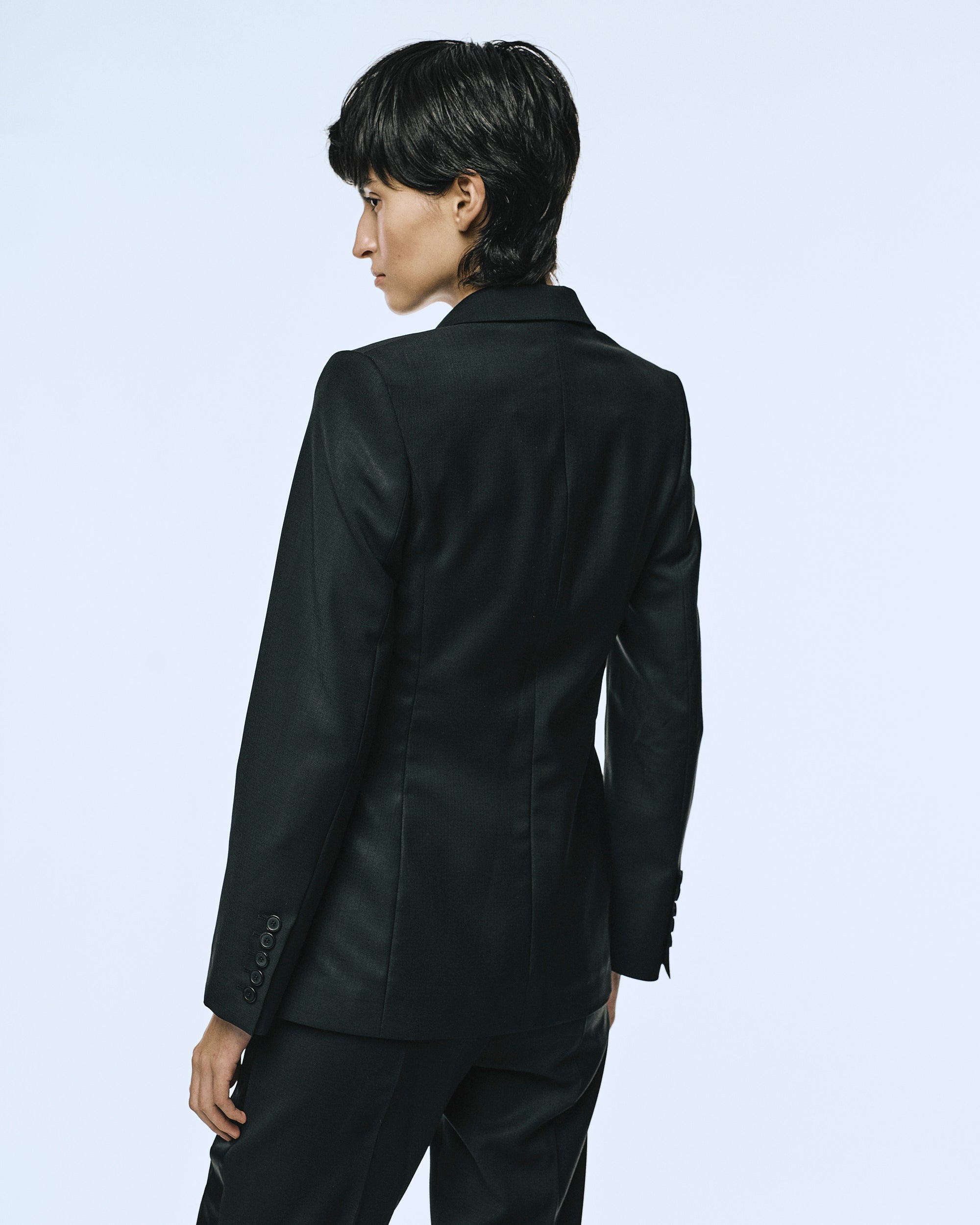 relaxed suit styling