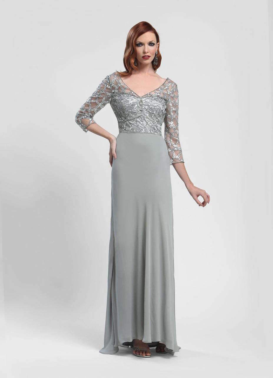 Sequined Long Gown W4103