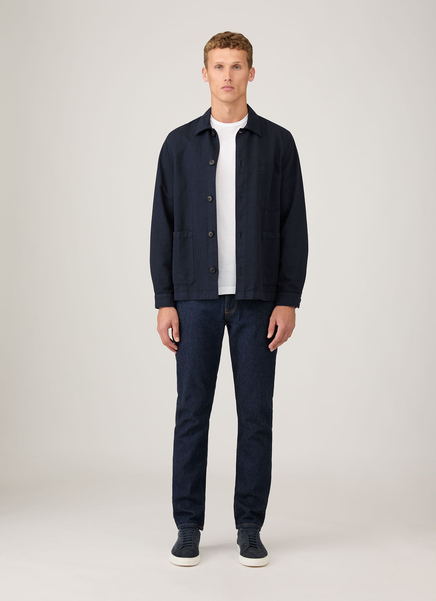 Styled under outerwear