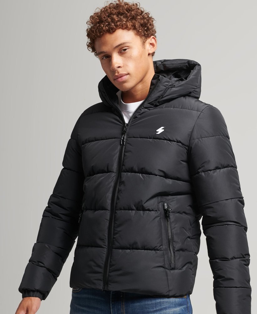 Hooded Sports Puffer Jacket