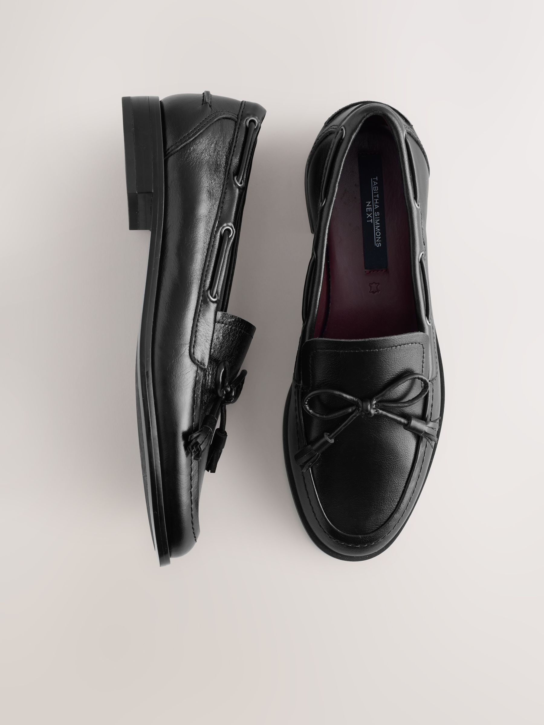 Urban Leather Bow Loafers
