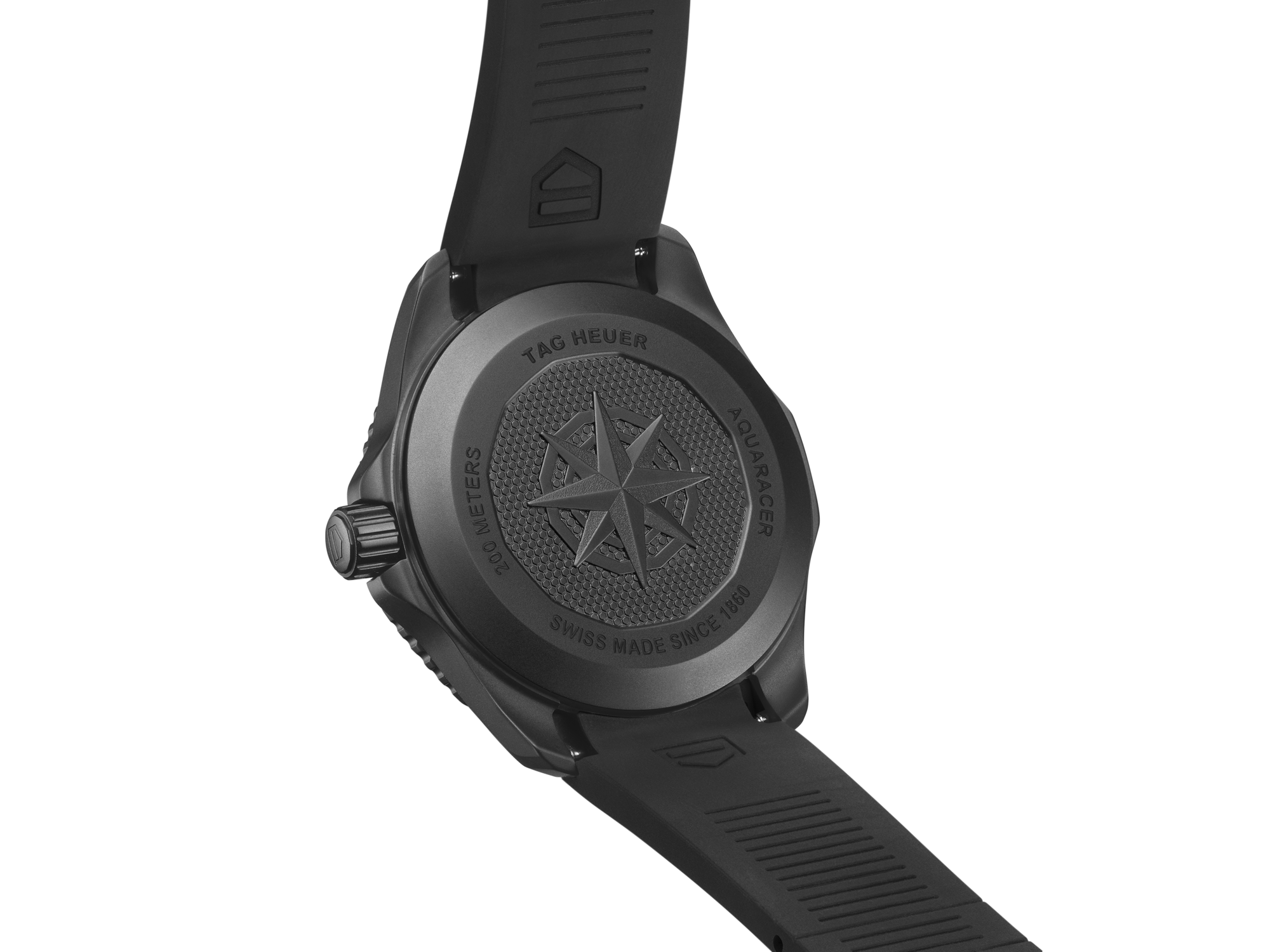 Aquaracer caseback or rear view