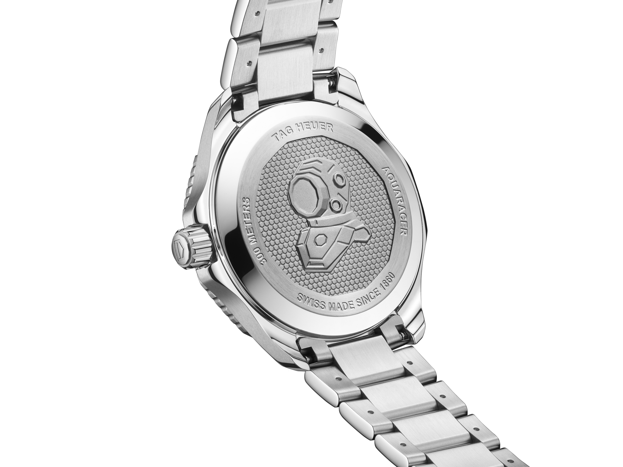 Aquaracer caseback or rear view