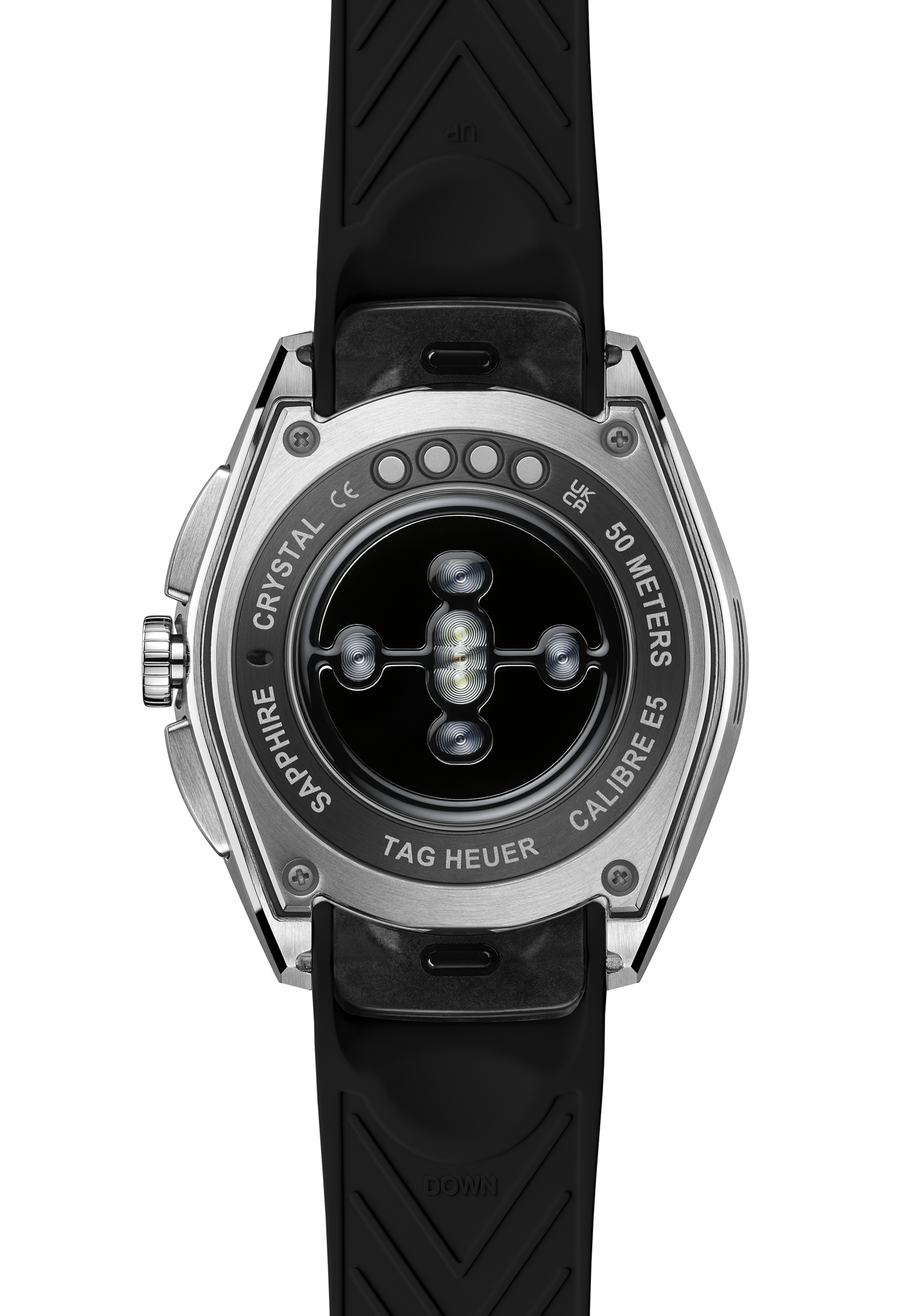 Connected caseback or rear view