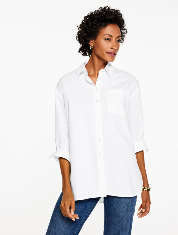 white relaxed shirt