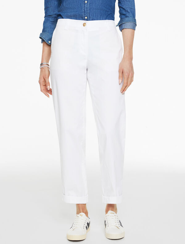 wide ankle twill option