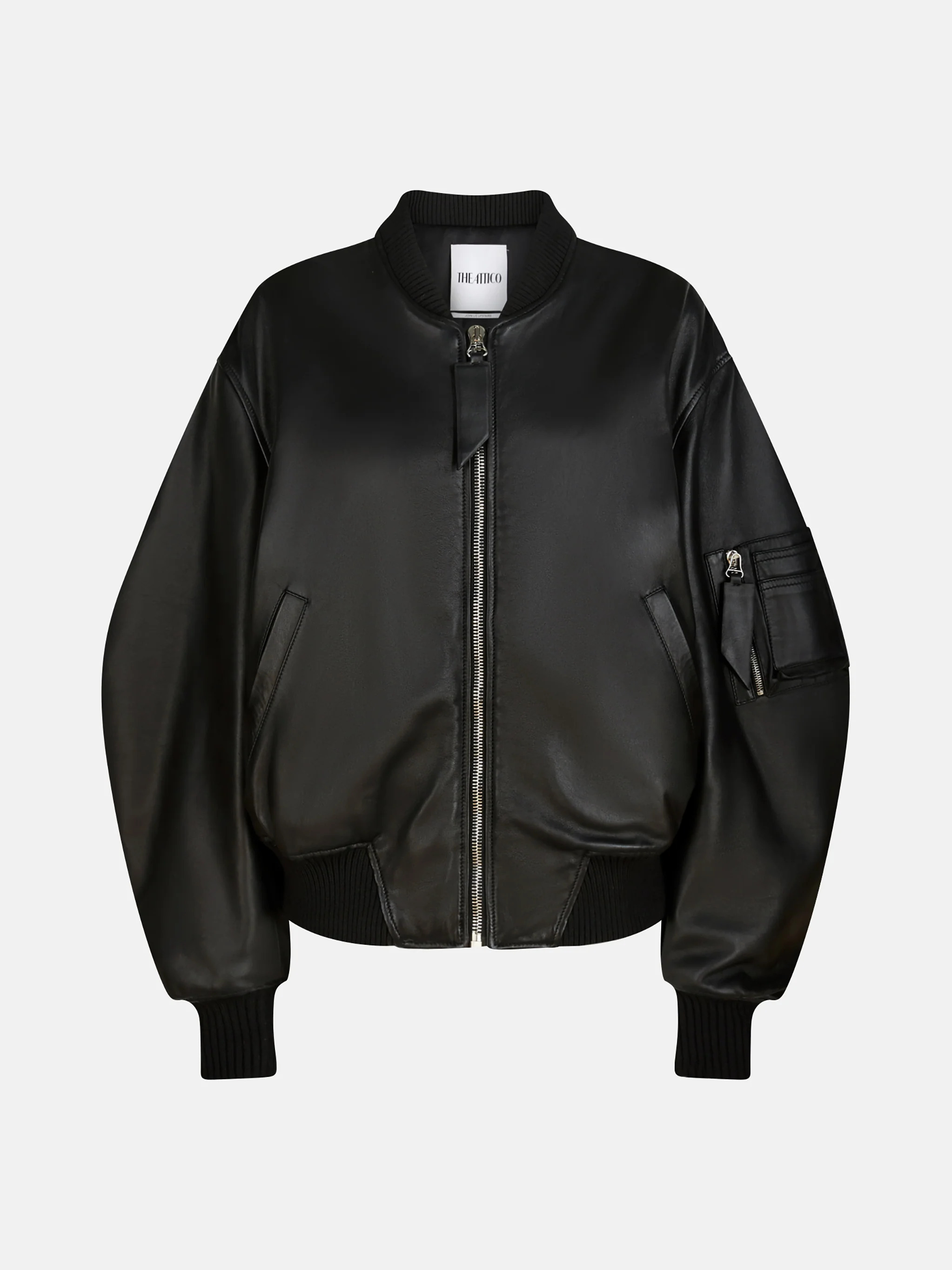 Anja Leather Bomber