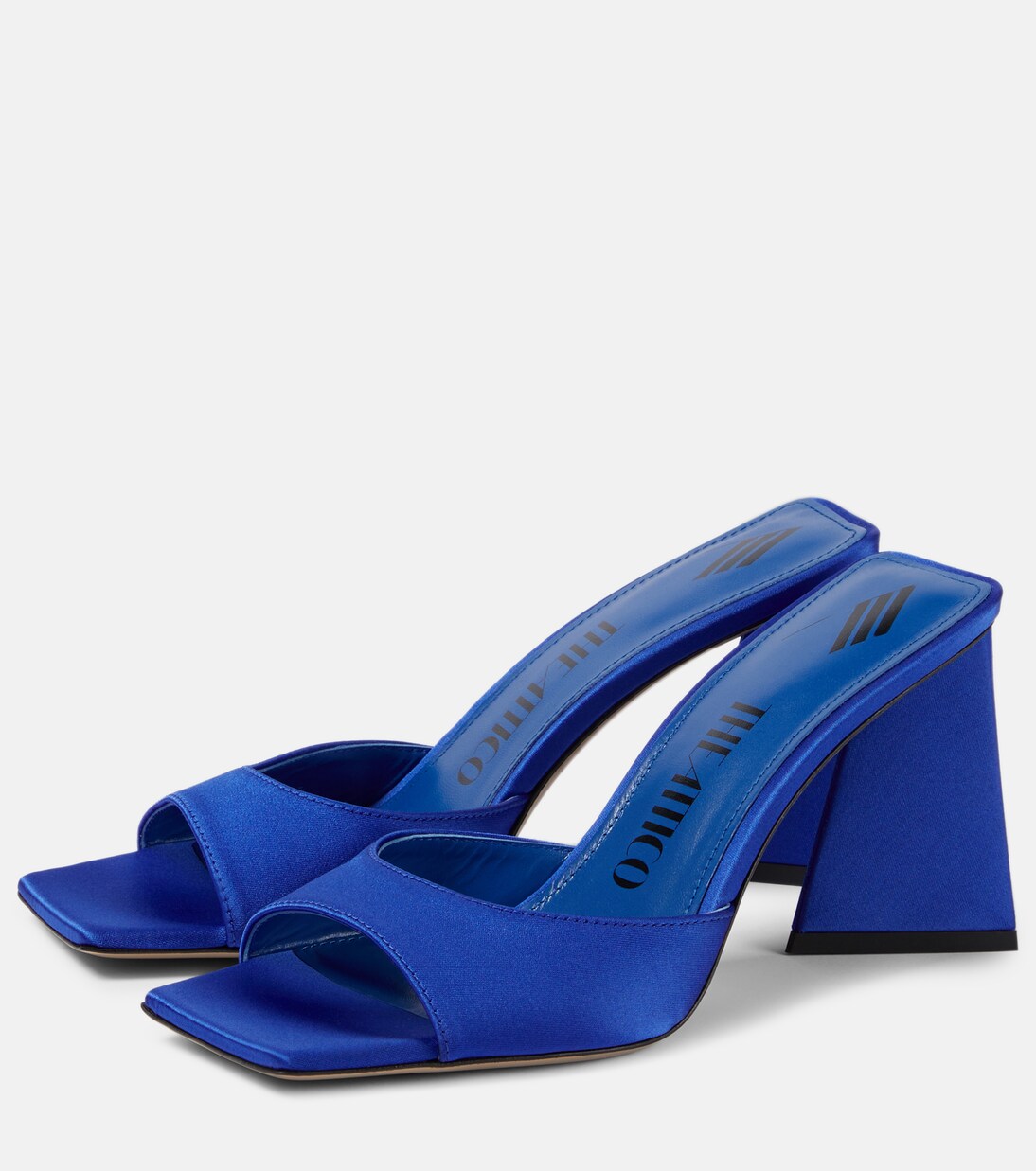 Mini Devon 85 Satin Mules