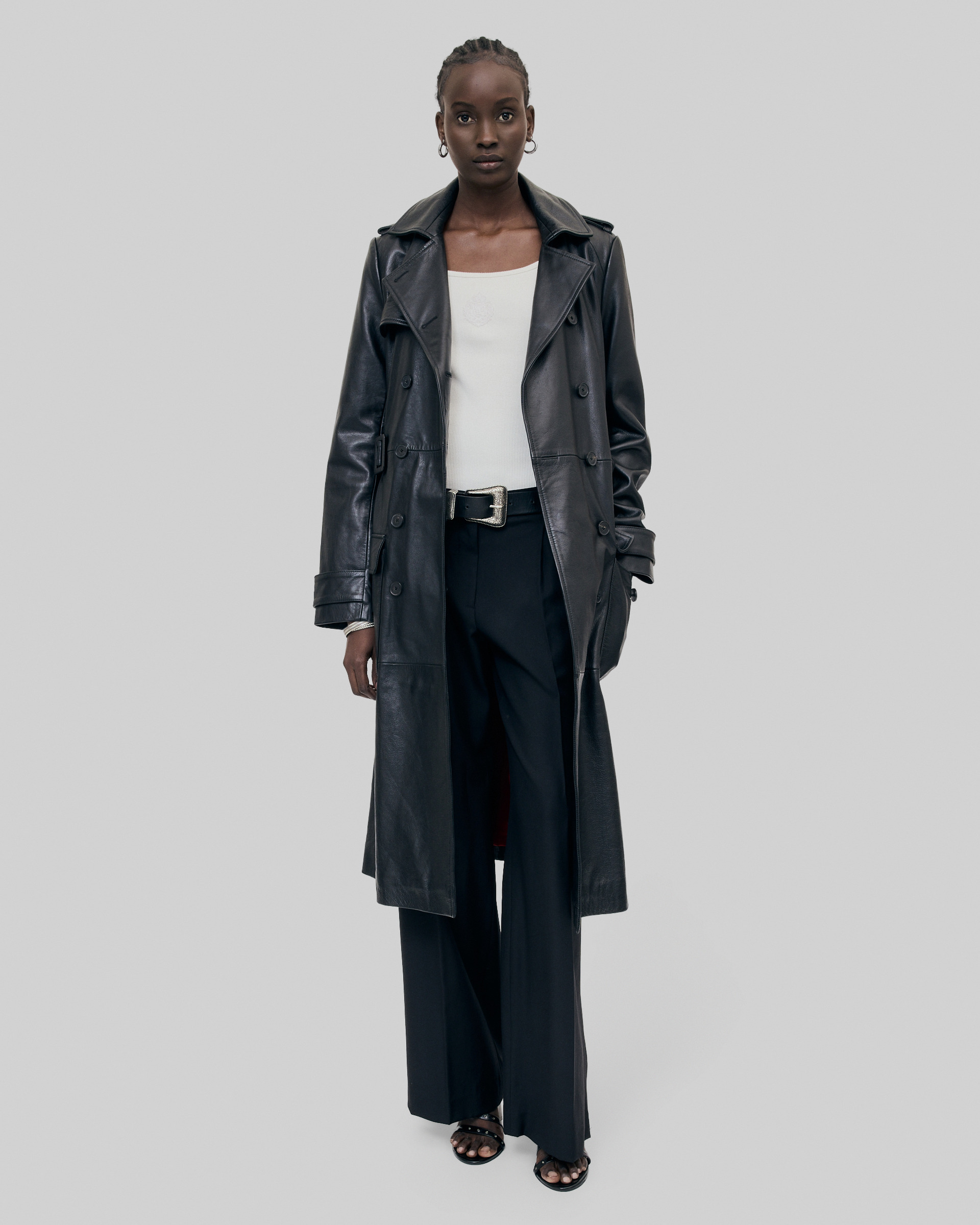 Leather Trench Coat