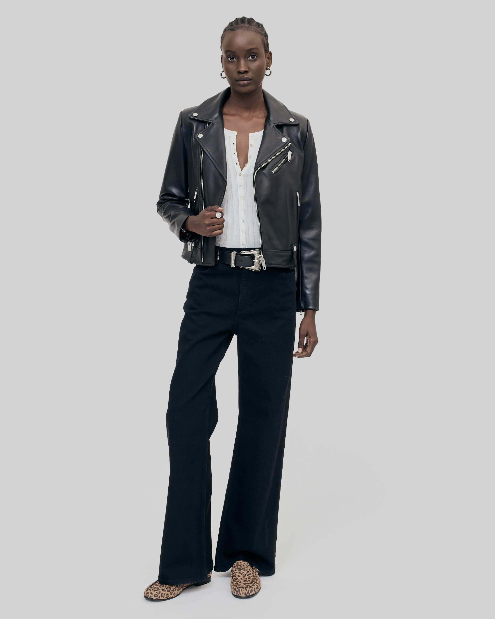 Women’s Leather Biker Jacket