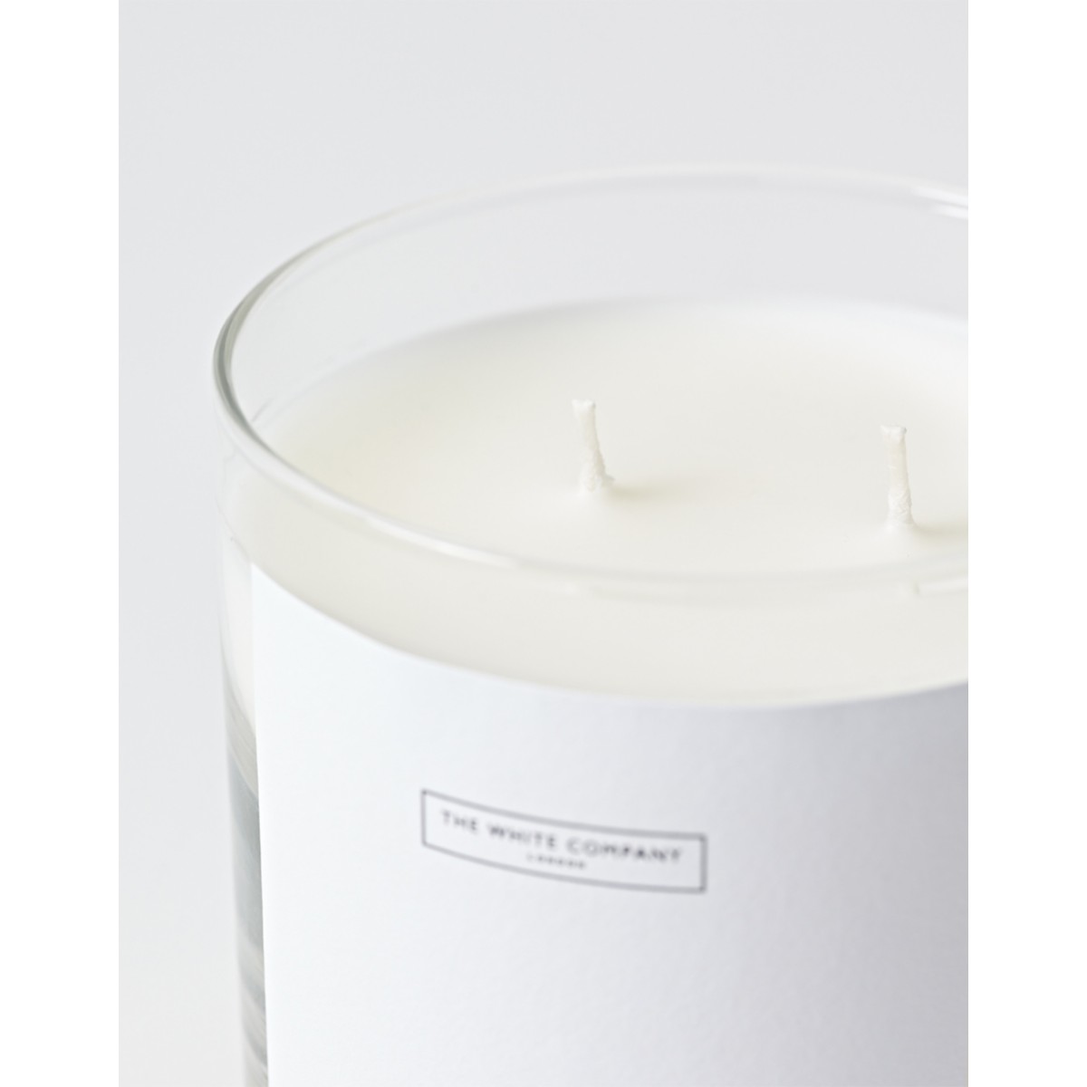 two-wick wax closeup