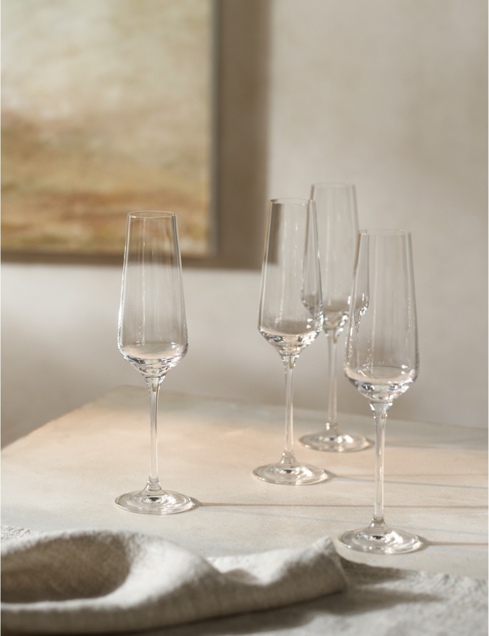 flutes in room light
