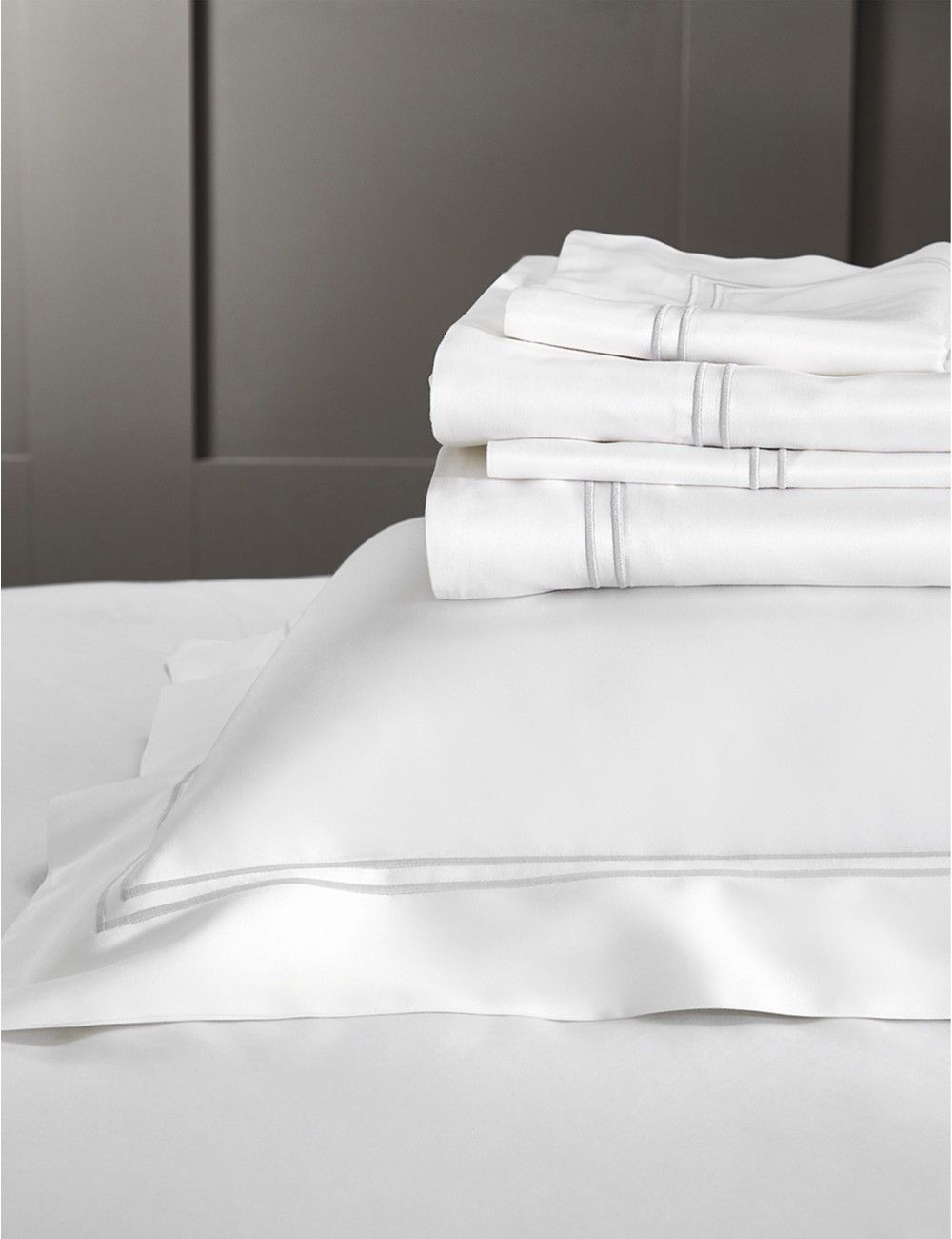 folded bedding detail