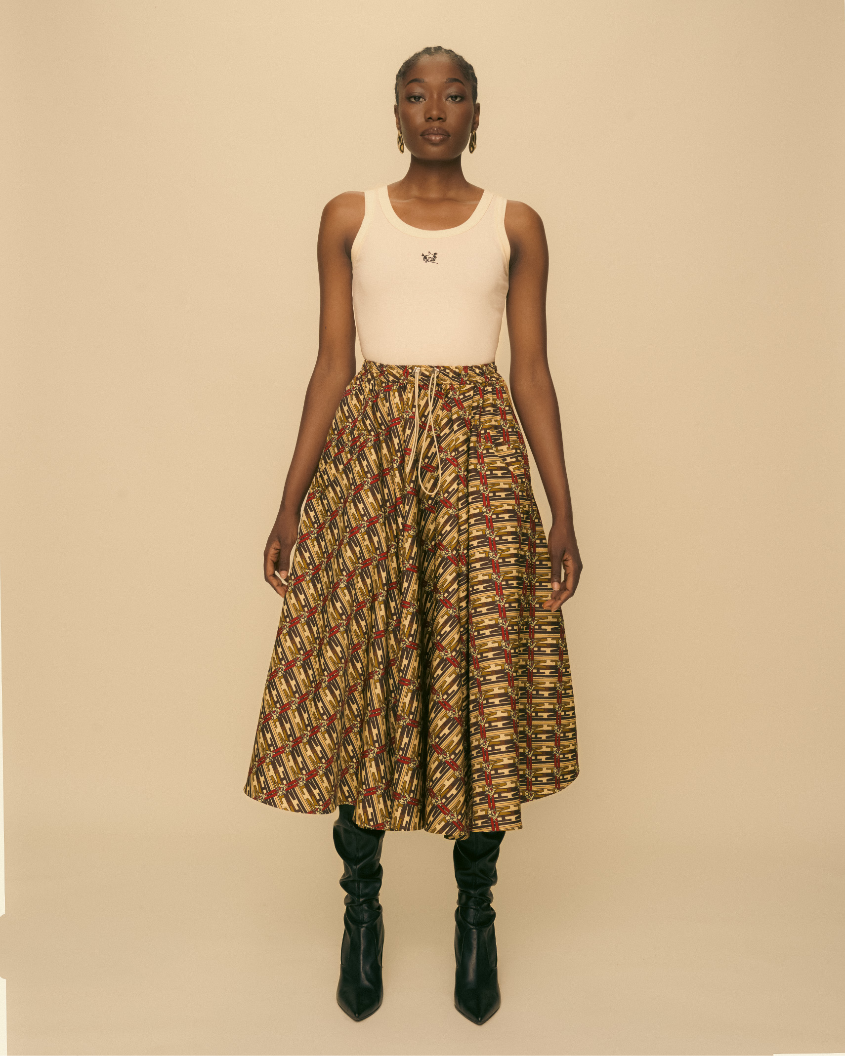 Gum Wrapper Track Skirt