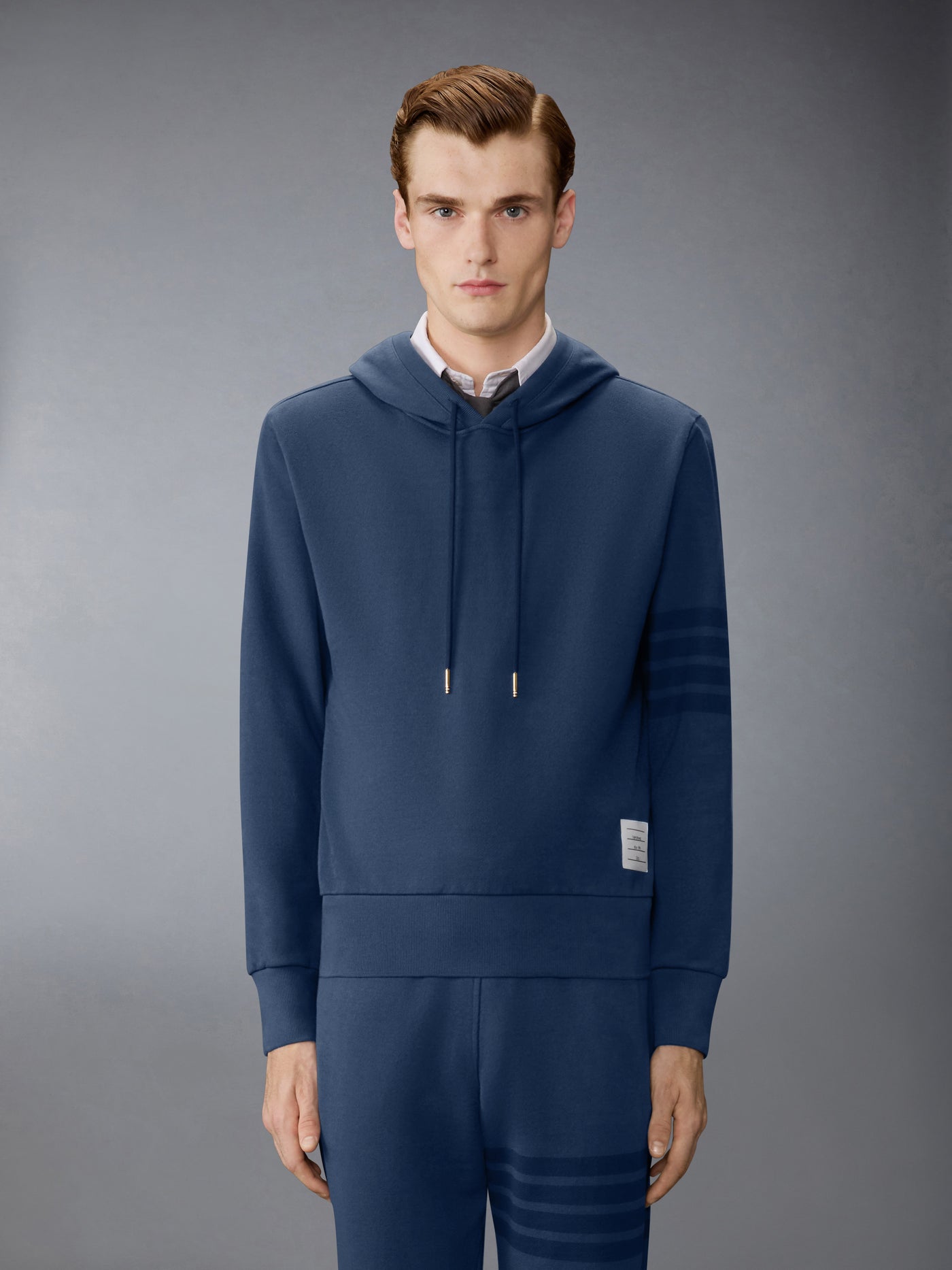 Solid Loopback 4-Bar Hoodie