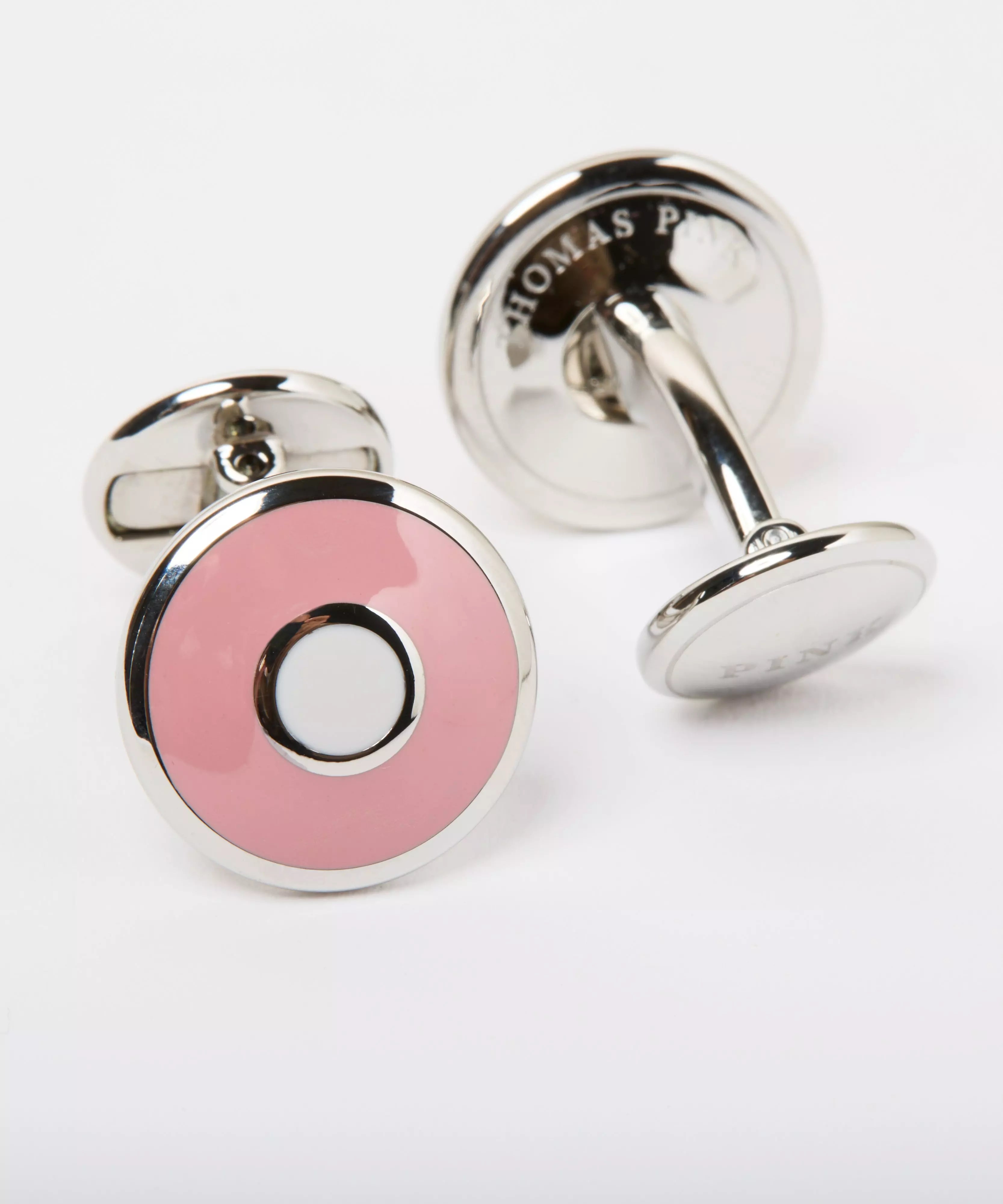 Enamel Target Cufflinks