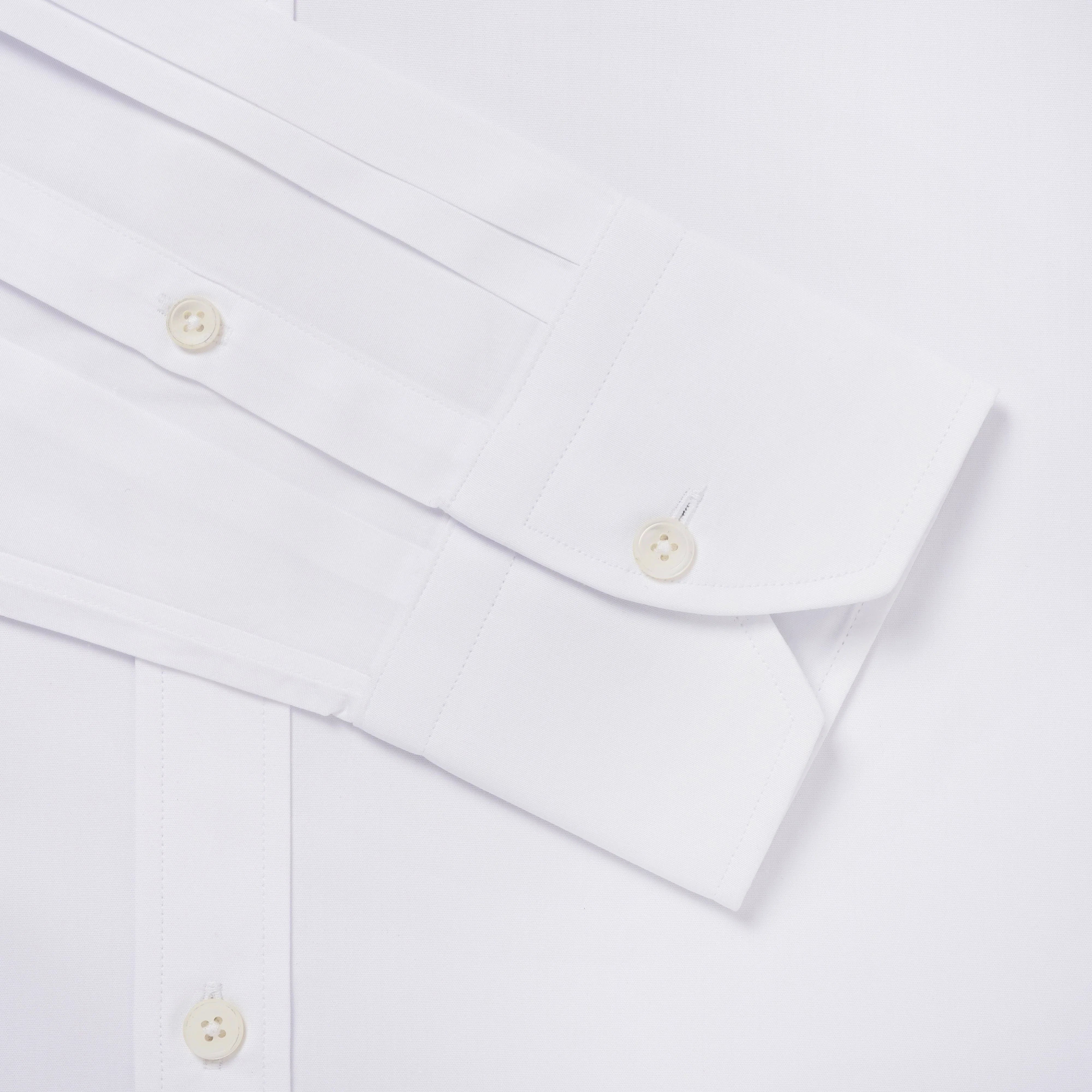 White Classic Fit Poplin Dress Shirt