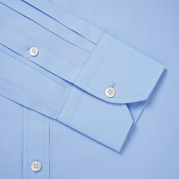Pale Blue Classic Fit Essential Poplin Formal Shirt