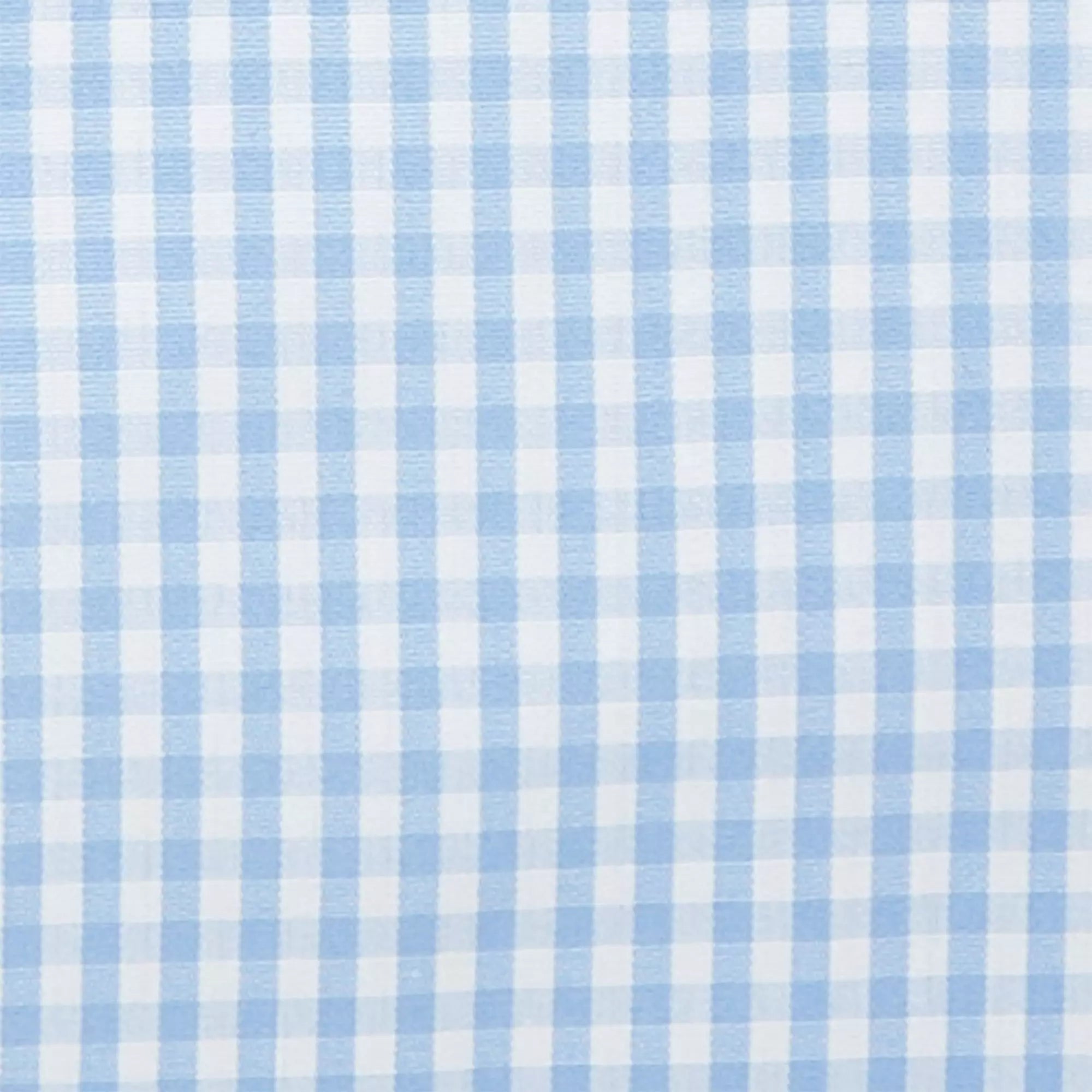 Pale Blue & White Classic Fit Essential Gingham Formal Shirt