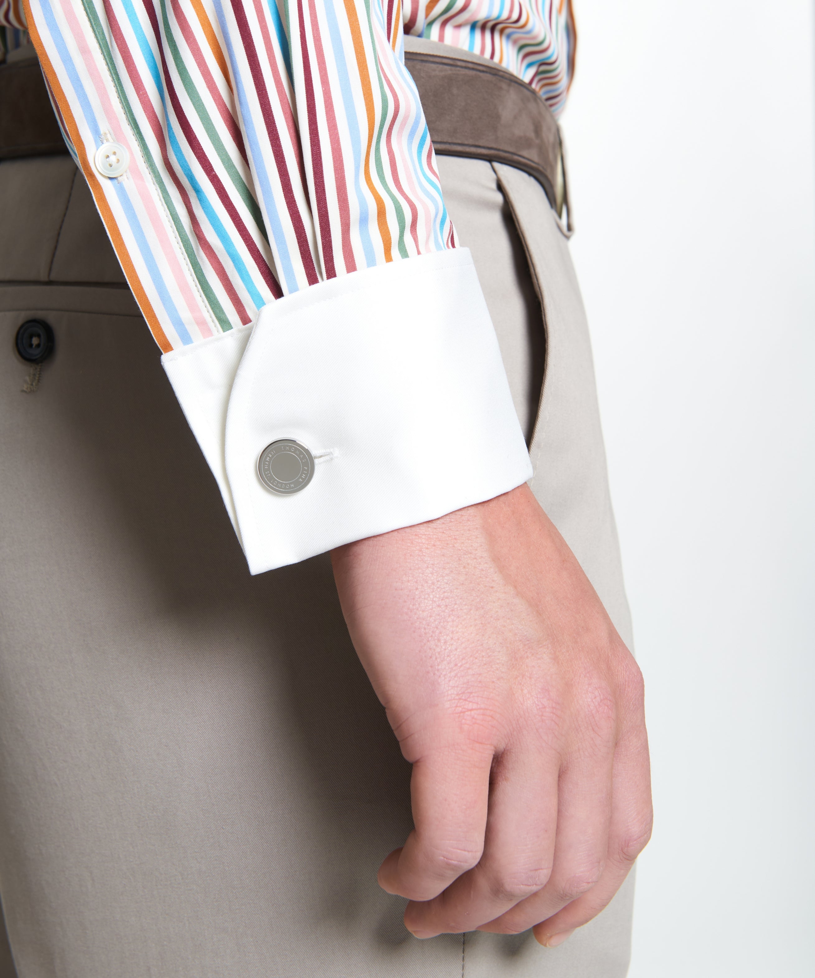 Multicolour Classic Fit Multi Bengal Stripe Dress Shirt