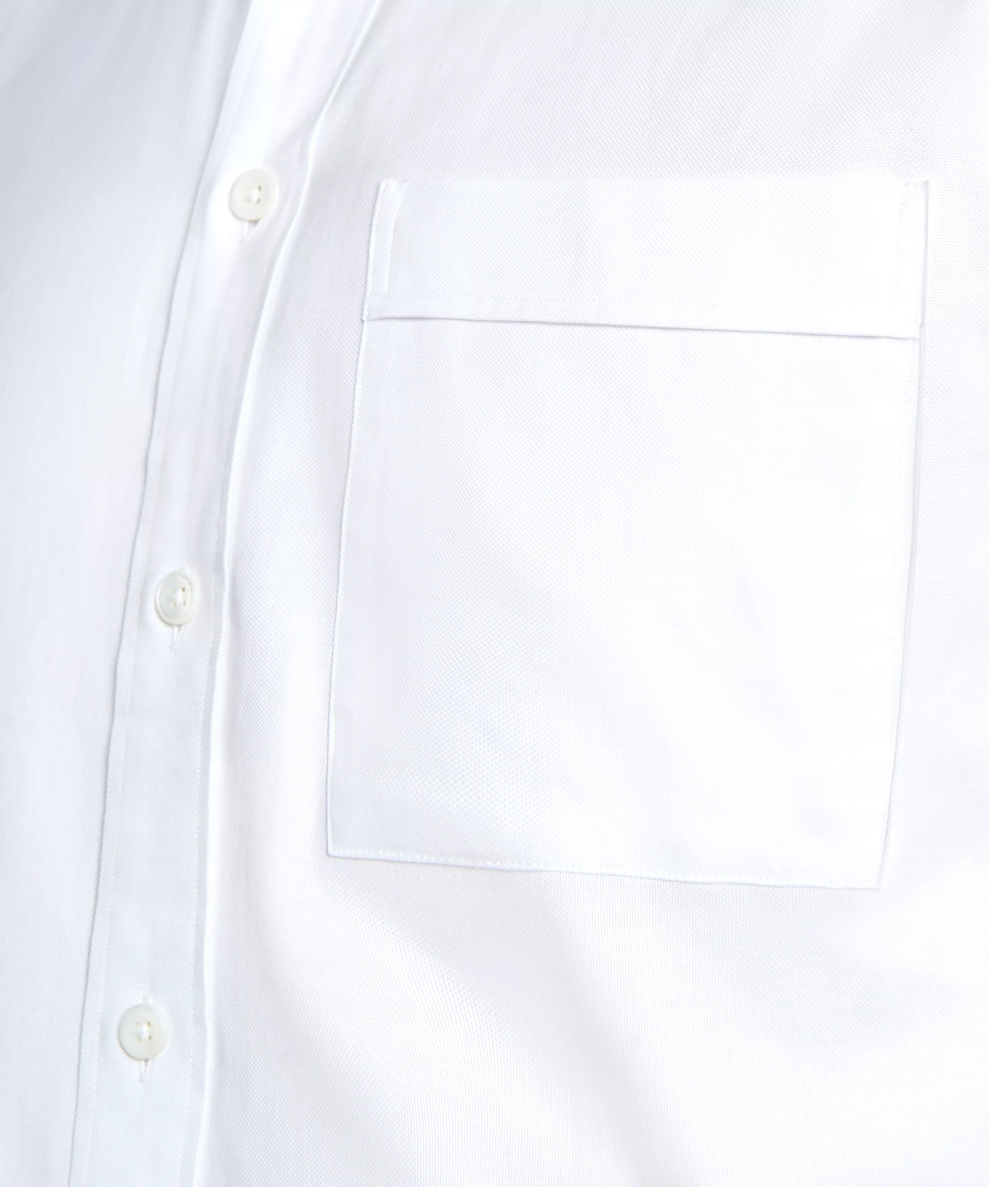 White Classic Fit Business Casual Button Down Weekend Oxford Shirt