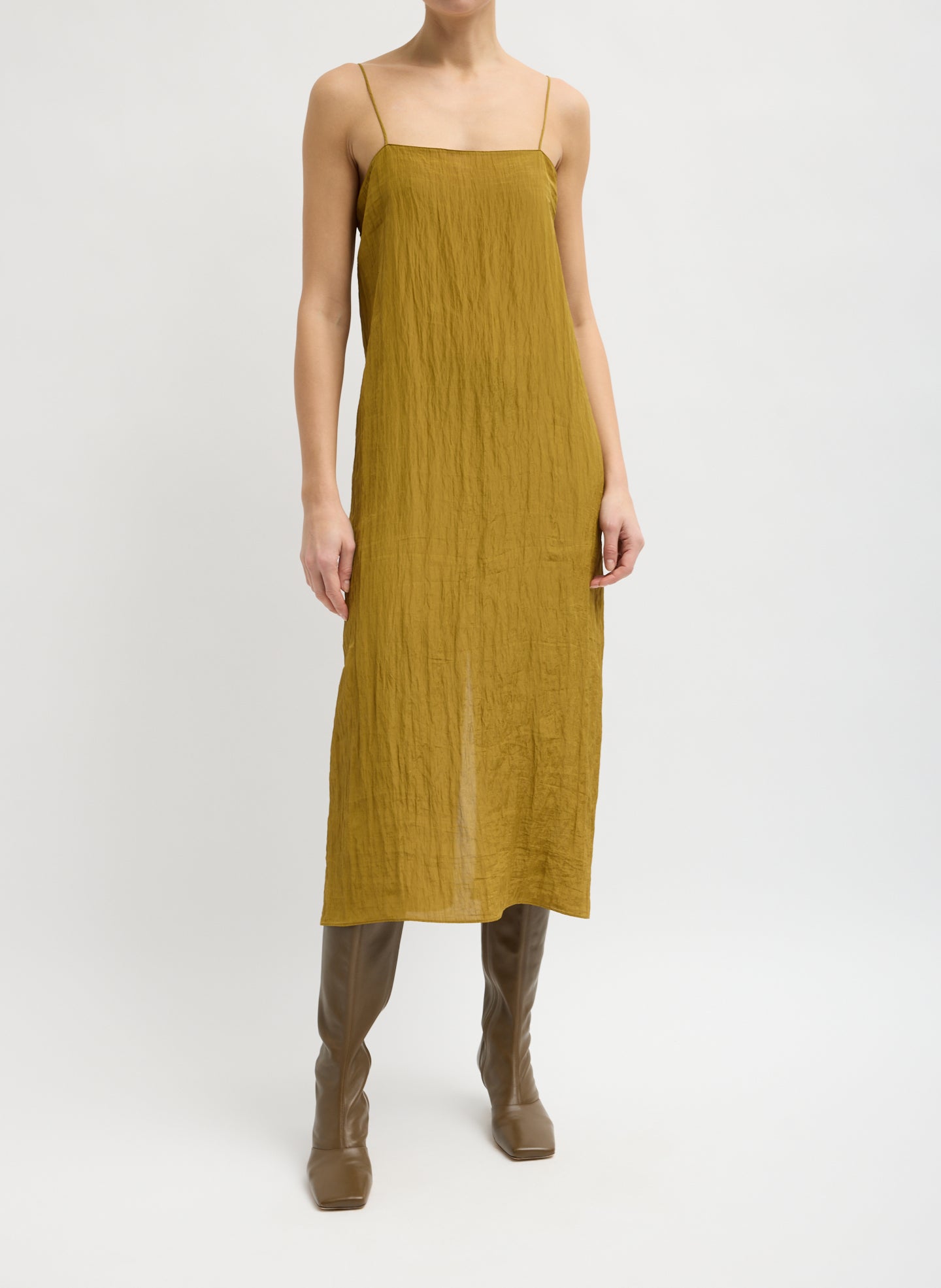The Crinkle Slip Dress