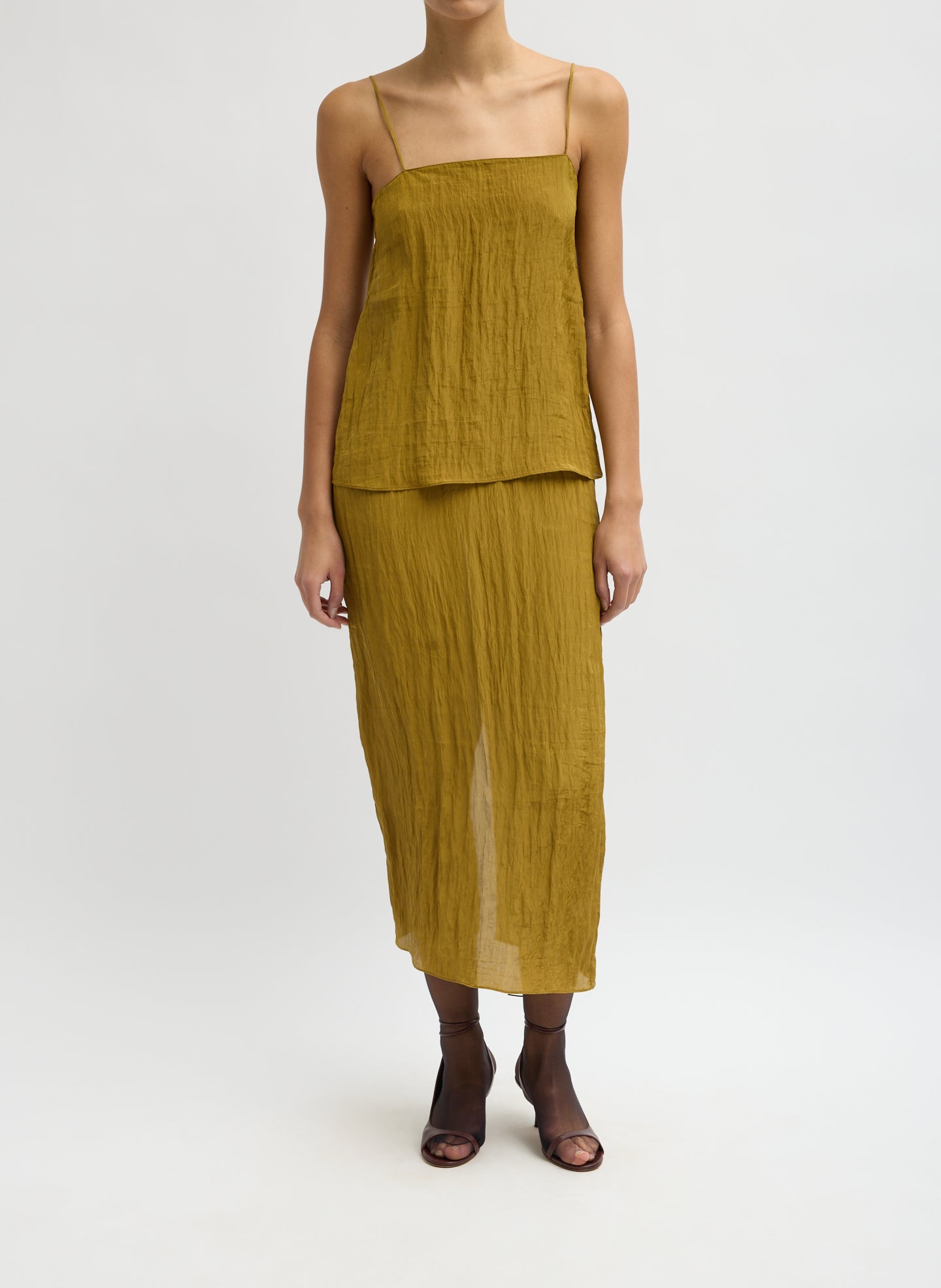 The Crinkle Slip Skirt