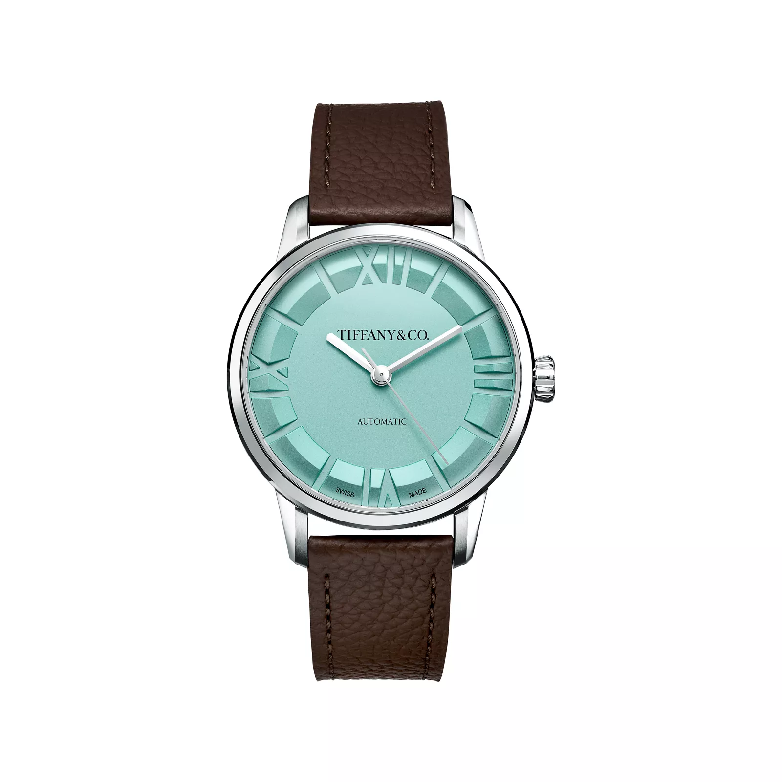 Atlas 38 mm Automatic Watch in Stainless Steel