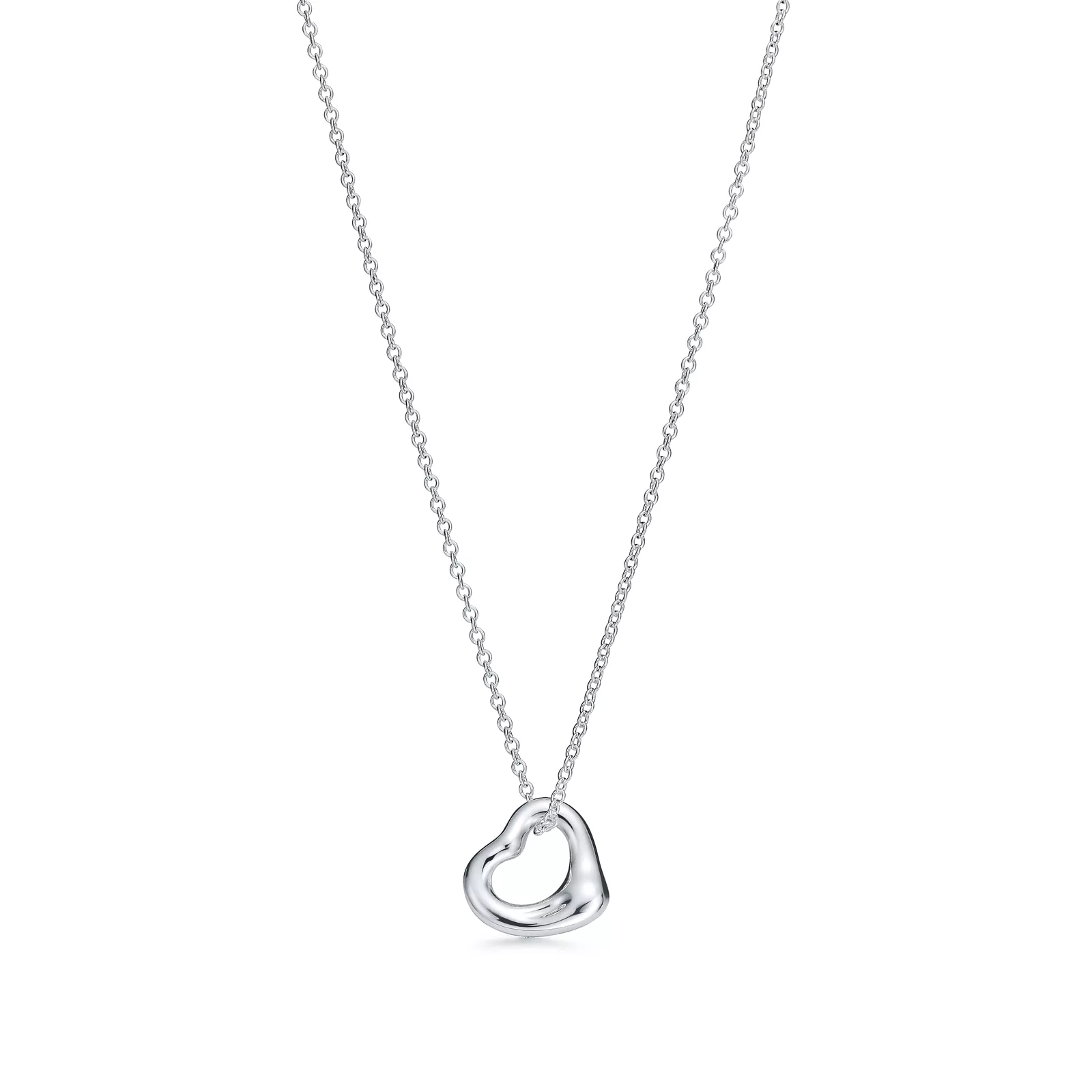 Elsa Peretti Open Heart Pendant in Silver, 11 mm