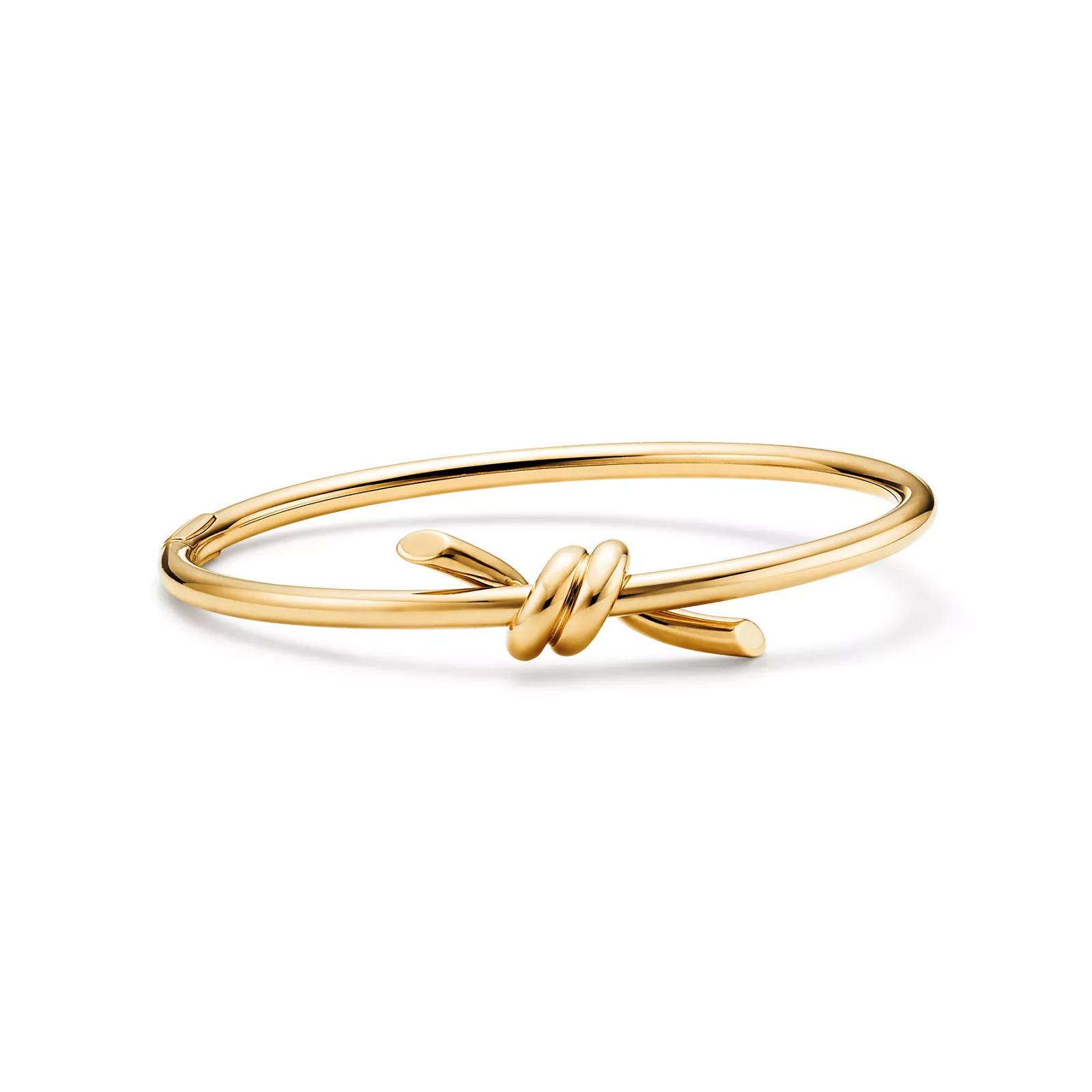 Tiffany Knot Wire Bangle in Yellow Gold