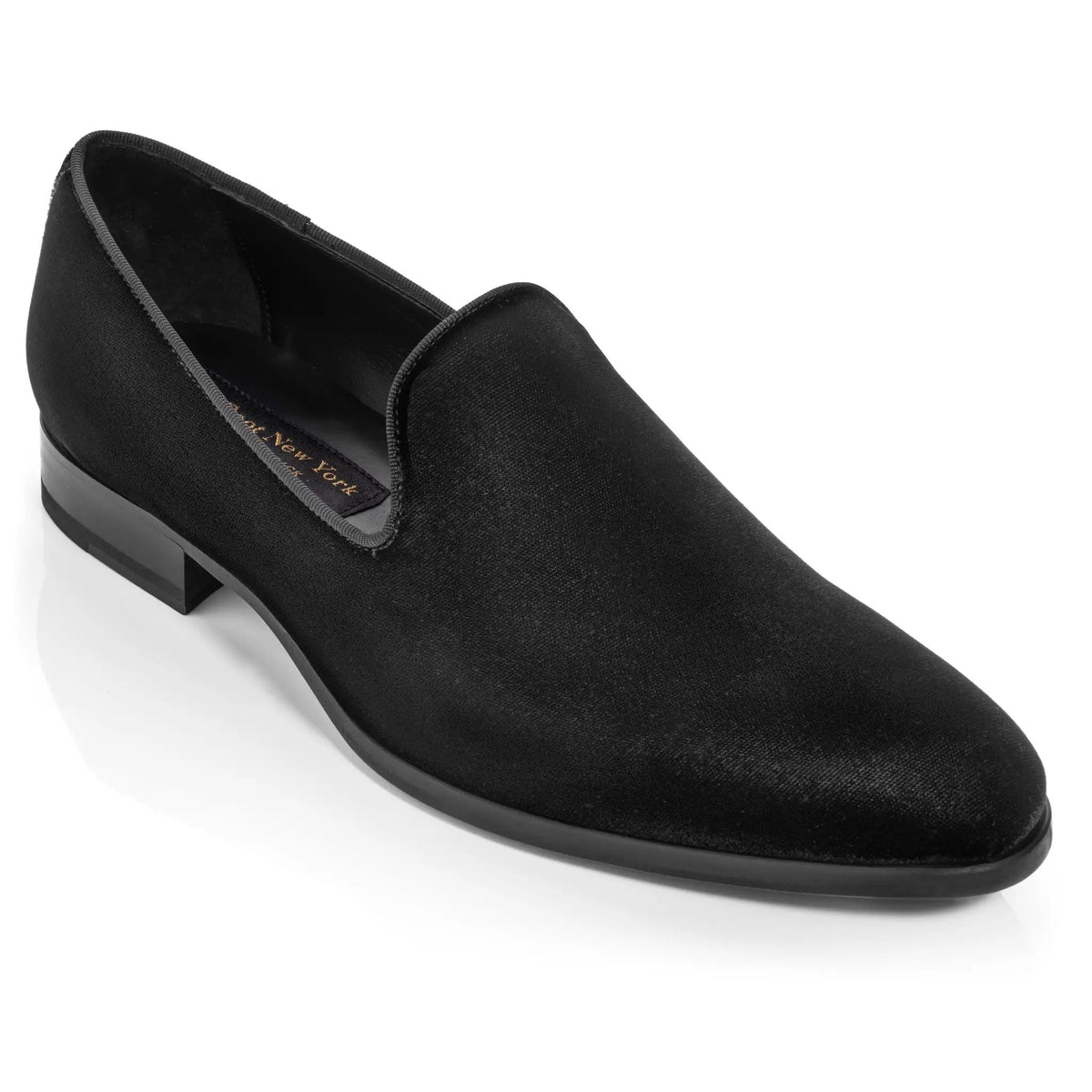 Bolton Black Velvet Formal Slip-On
