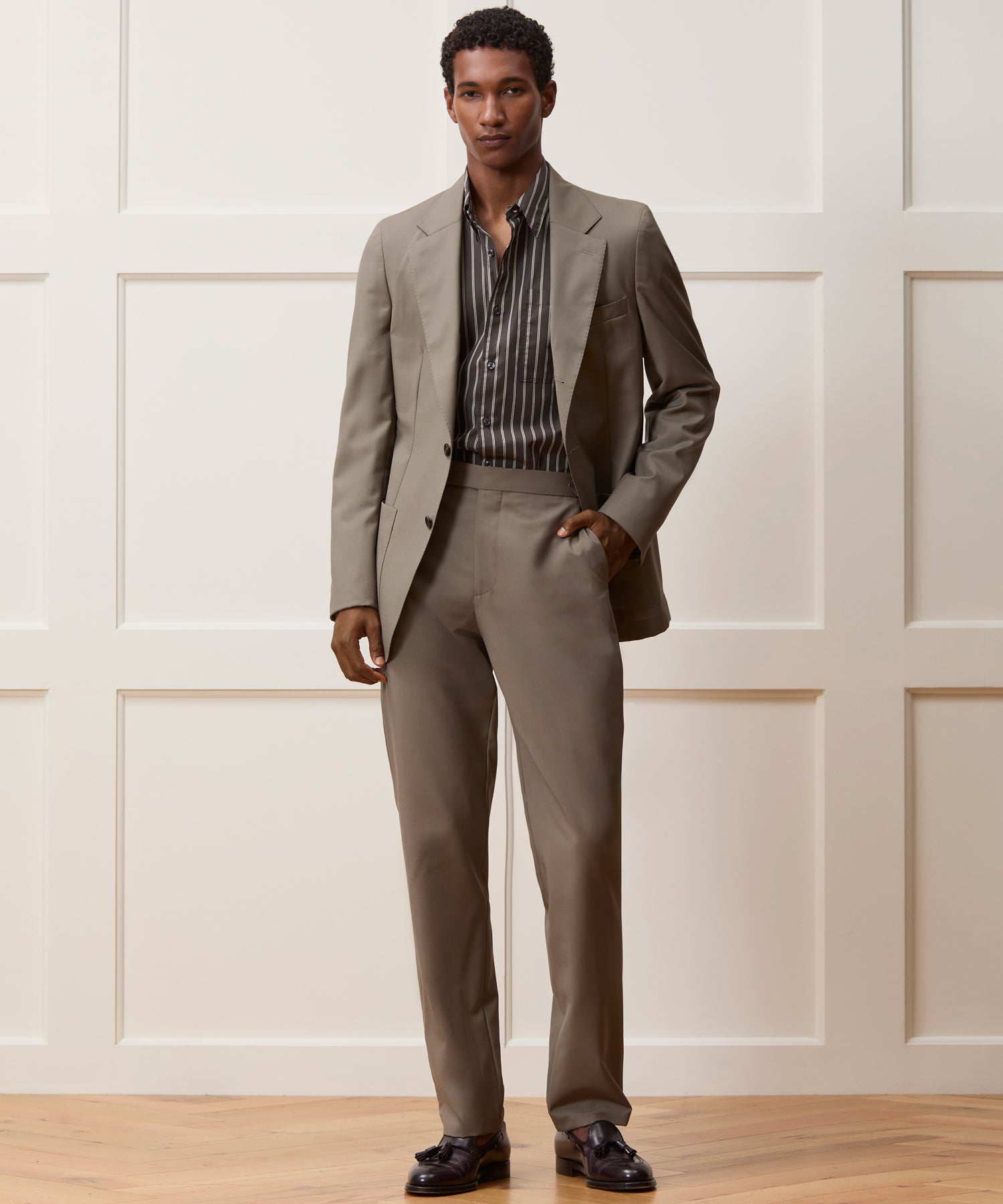 Jacket worn open