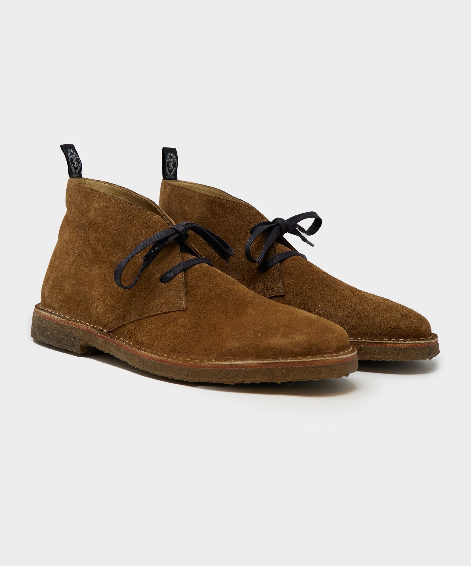 Suede upper and crepe-like profile