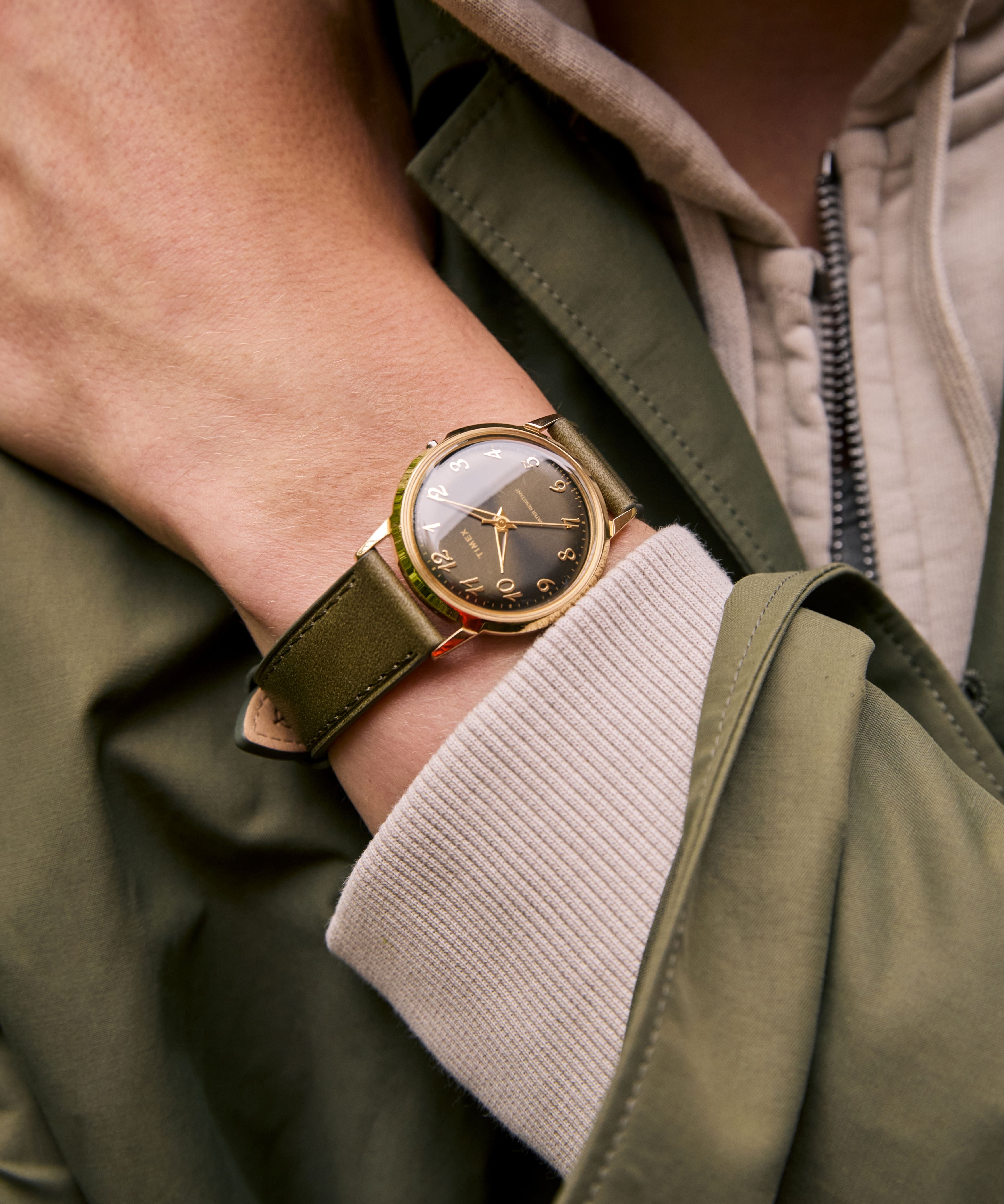 Gold-tone 34mm case