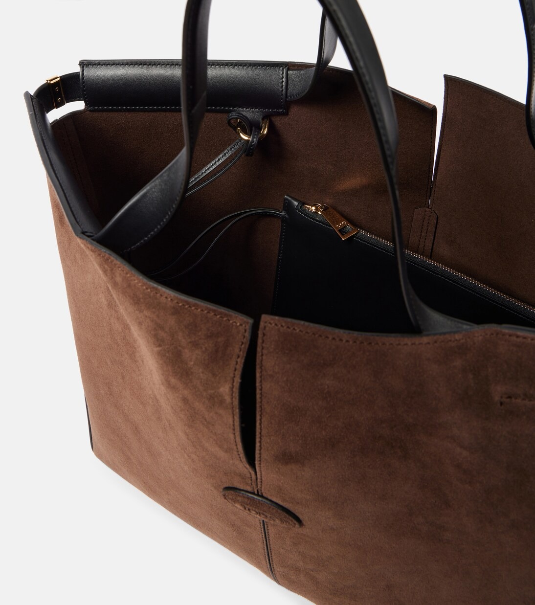 Suede interior detail