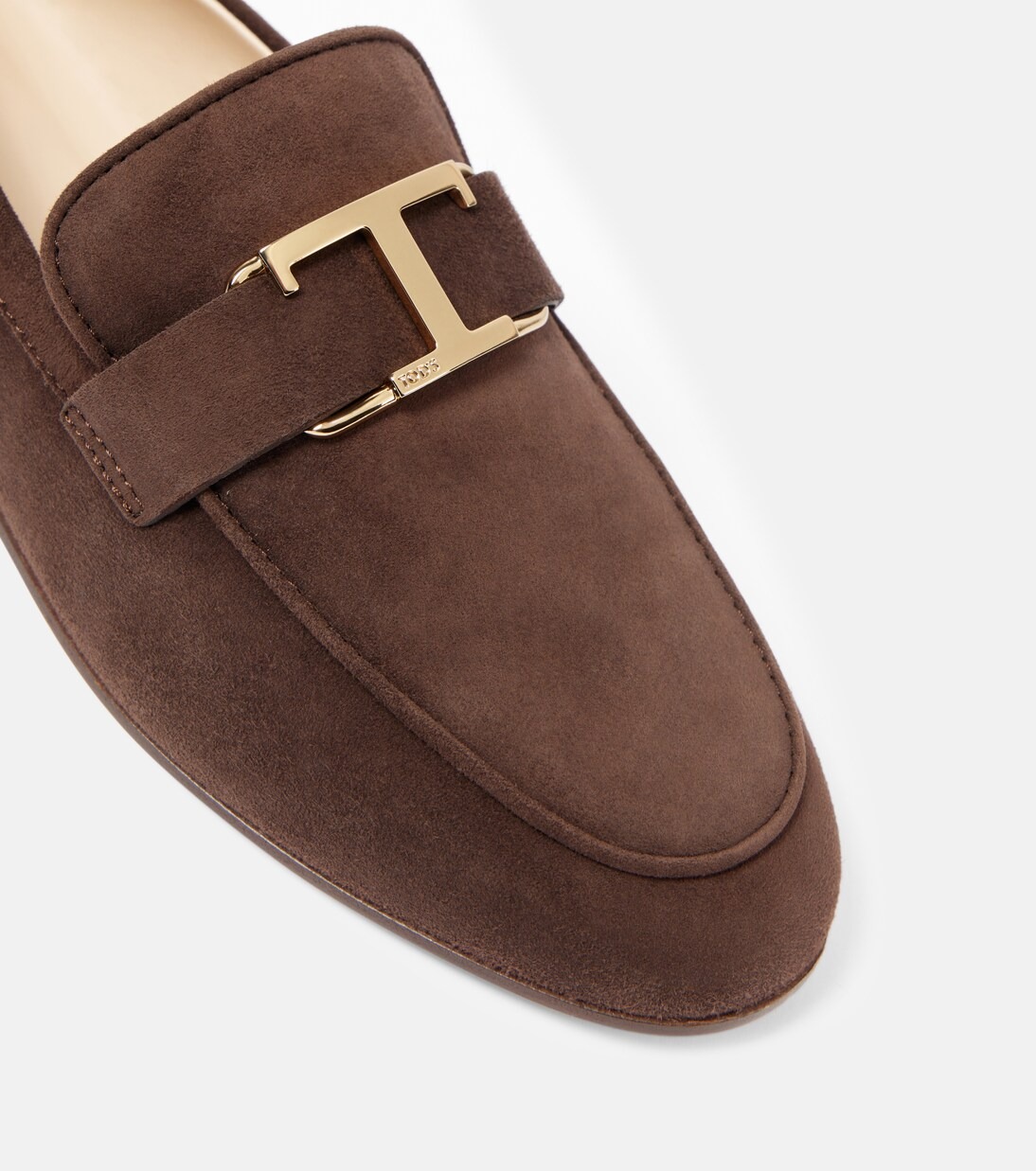 Brown suede detail