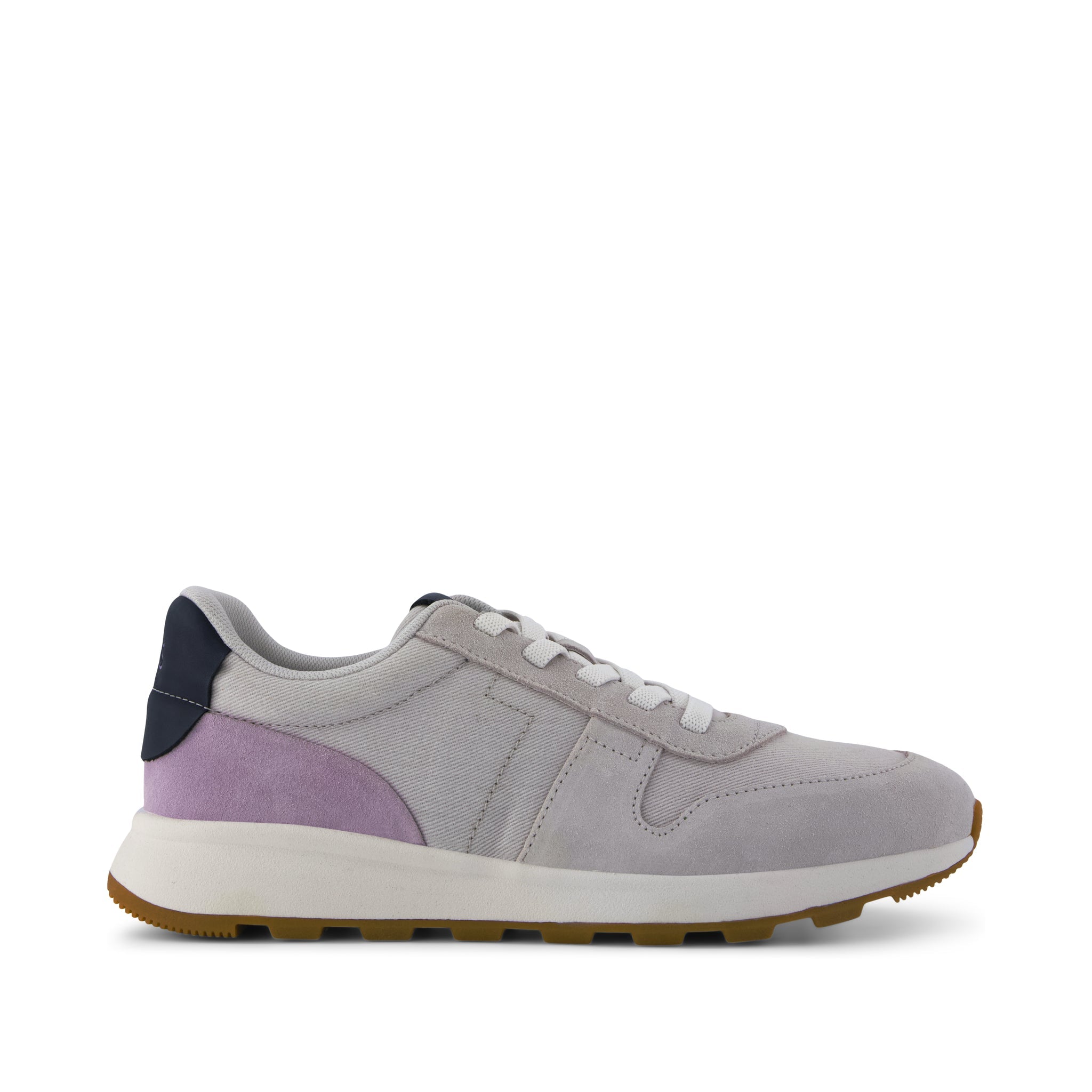 TRVL LITE Retro Runner Sneaker Water Repellent Lunar Grey Suede