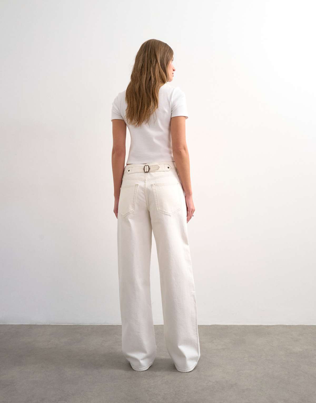 Back view showing the cinched waist