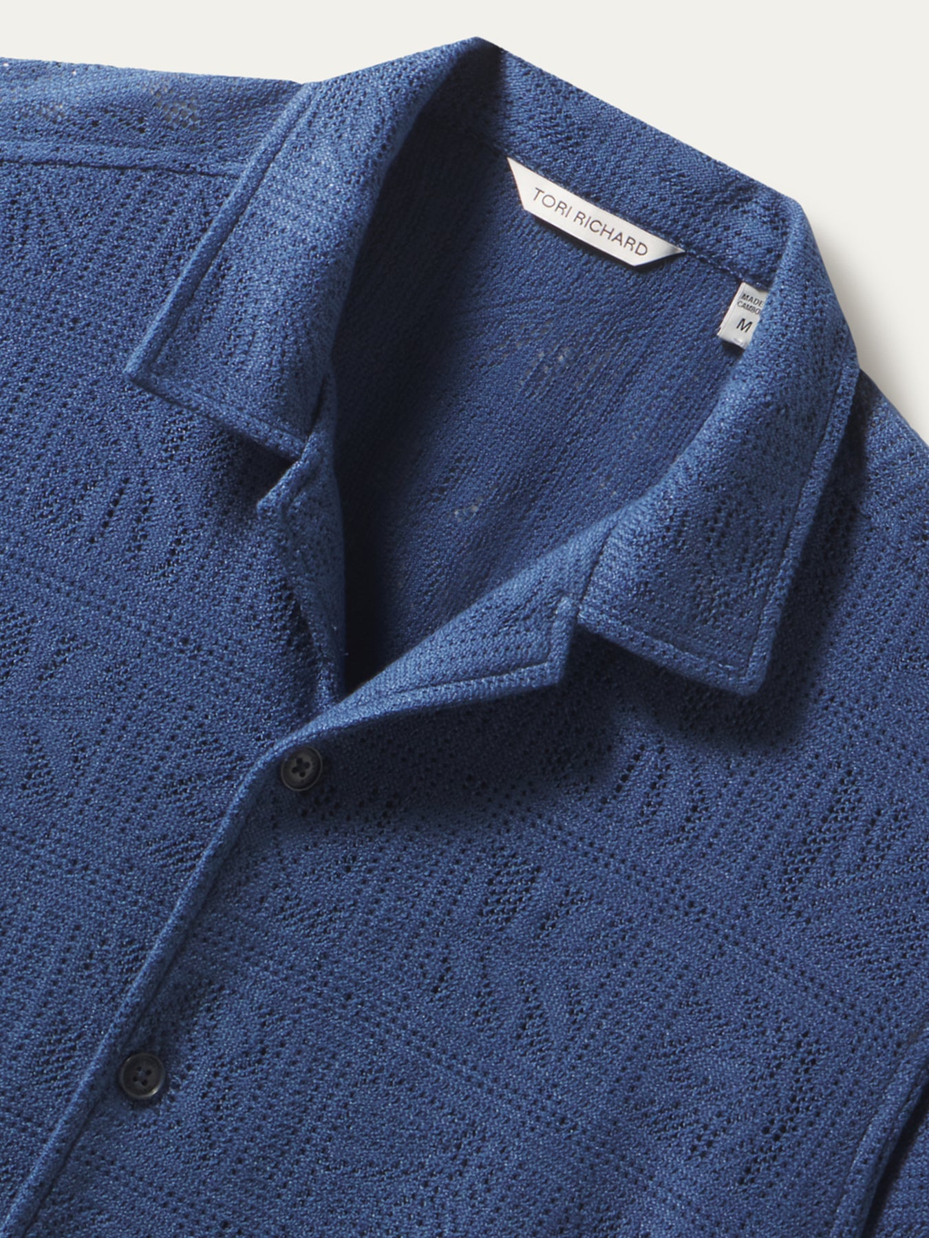 Side view showing the soft knit fall