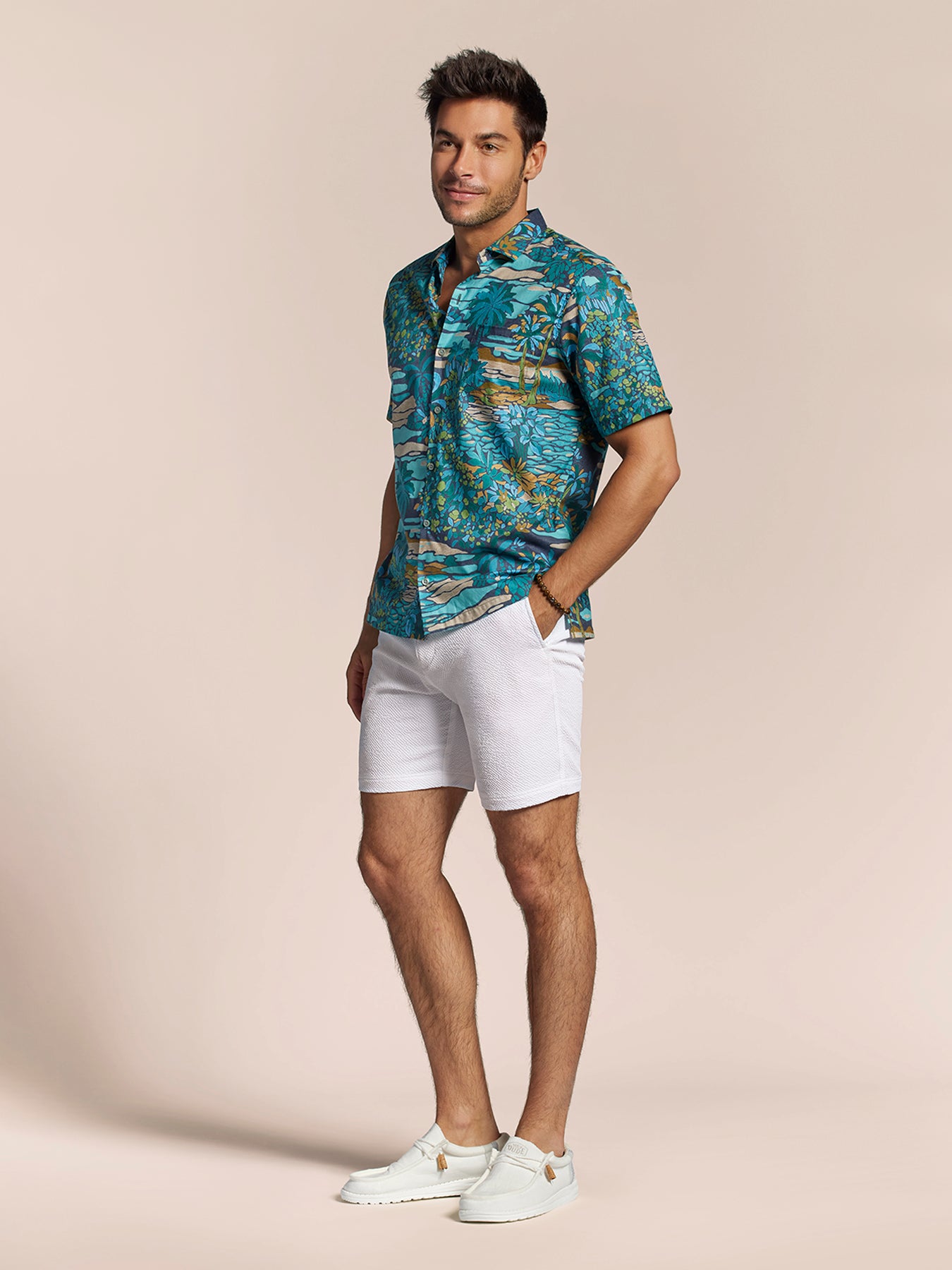 Detail view of the printed cotton lawn